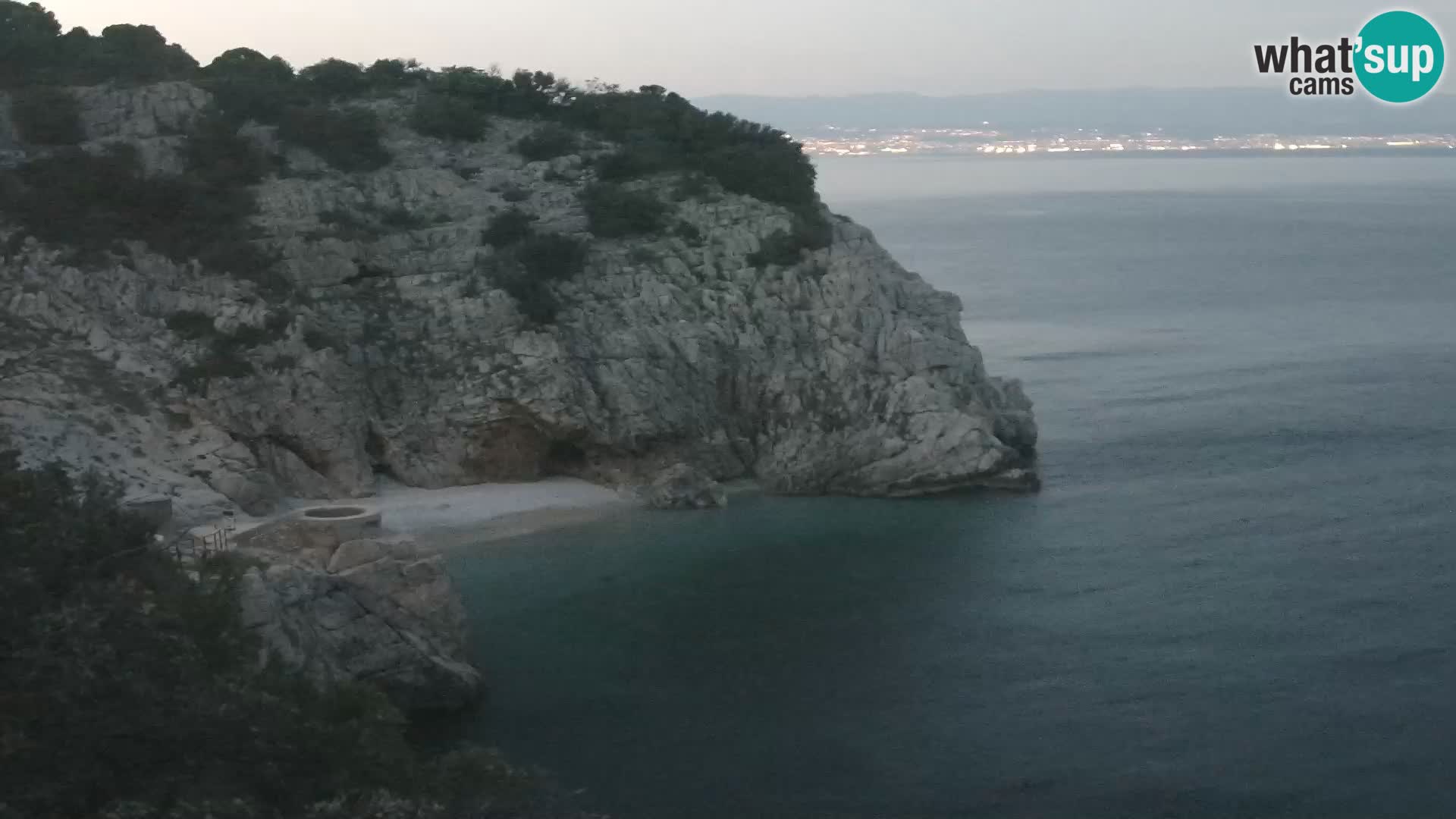 Cámara web de la playa de Brseč en Mošćenička Draga, Croacia