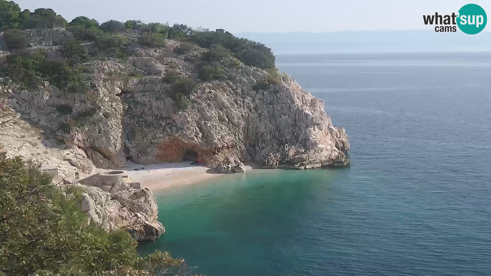 Webcam Brseč beach – Mošćenička Draga – Croatia