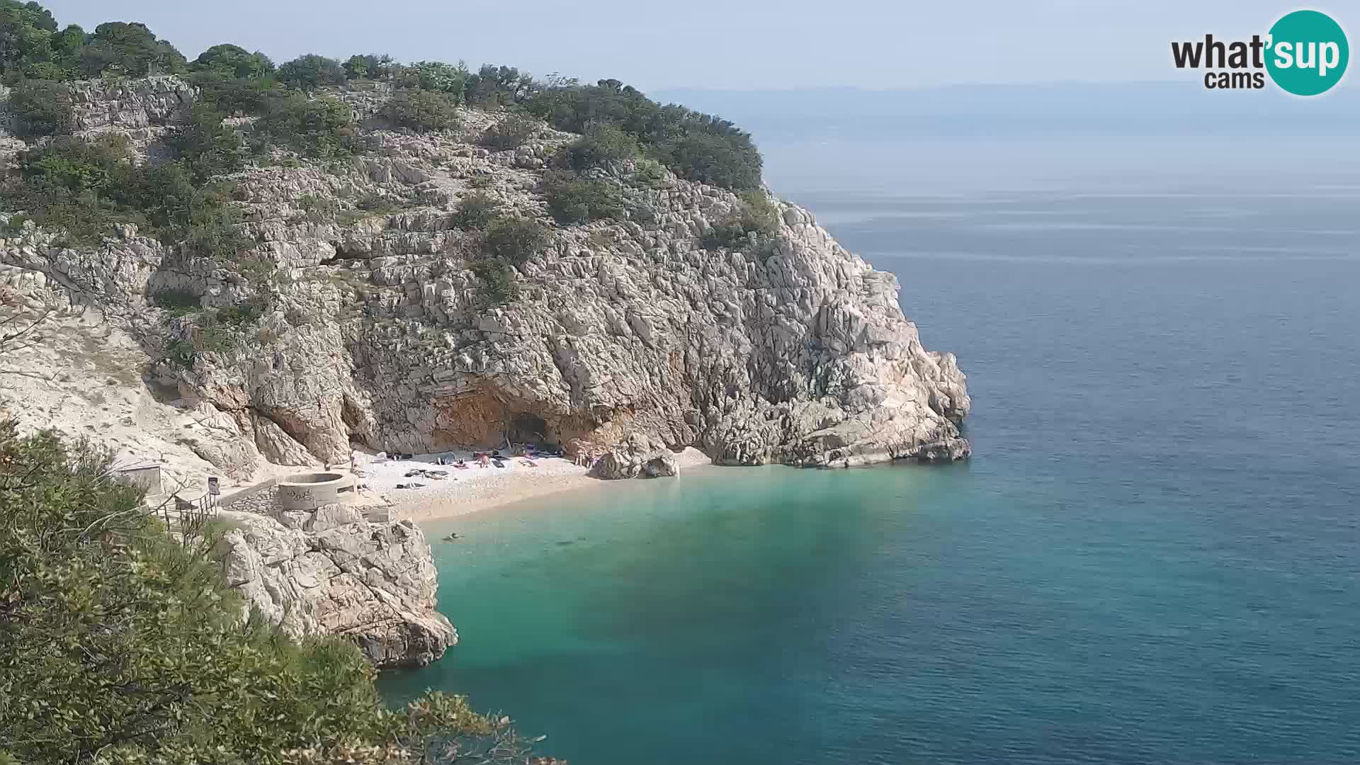Webcam Brseč beach – Mošćenička Draga – Croatia