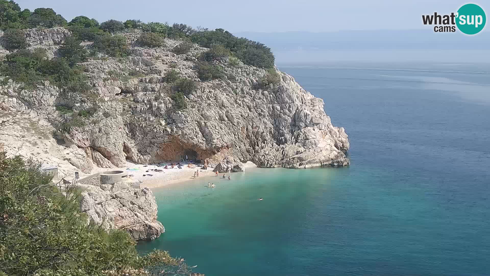 Webcam Brseč beach – Mošćenička Draga – Croatia