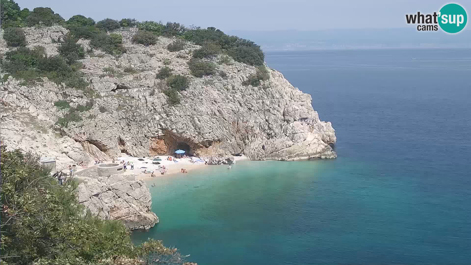 Webcam Brseč beach – Mošćenička Draga – Croatia