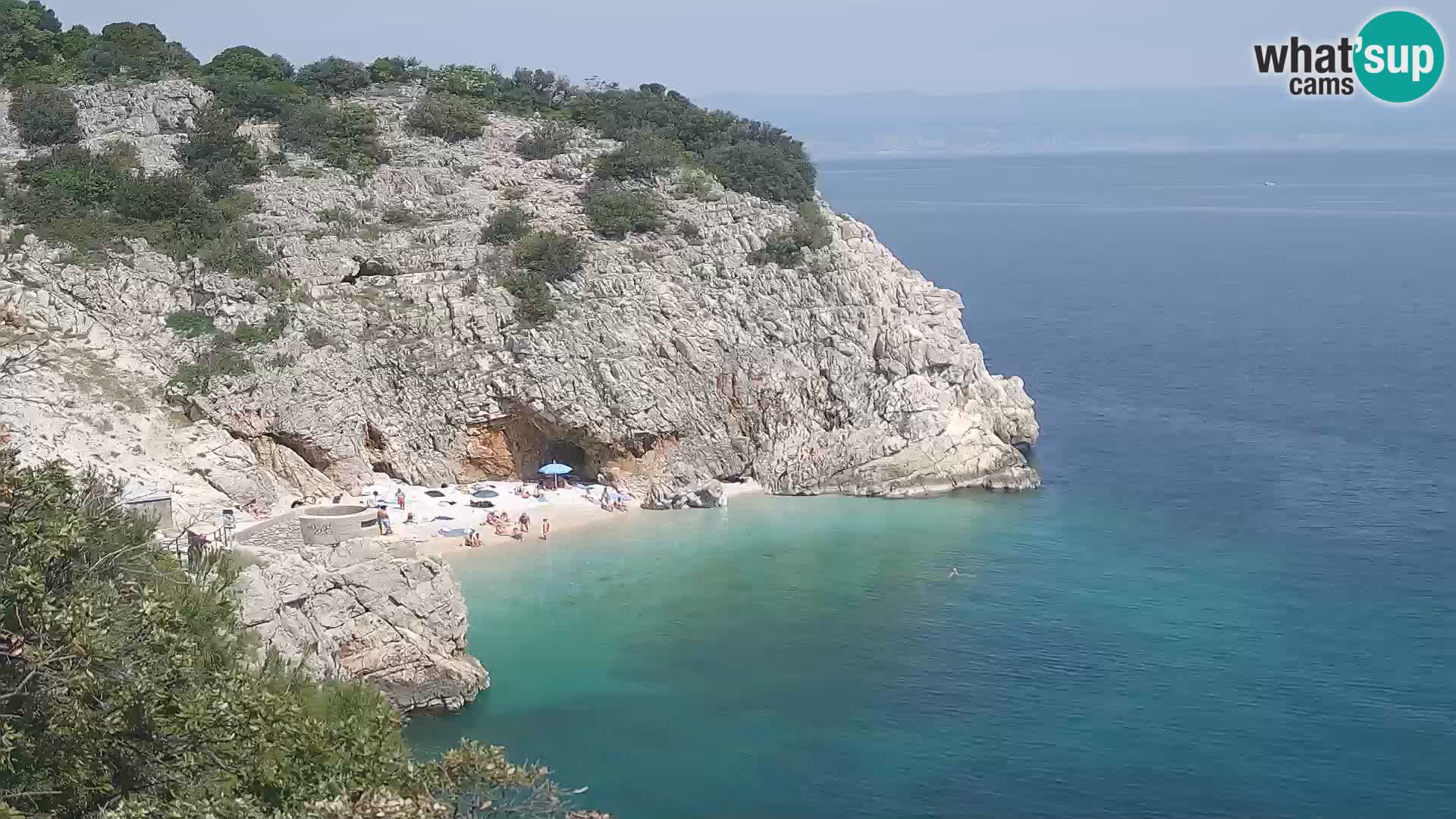 Webcam Brseč Strand – Mošćenička Draga – Kroatien