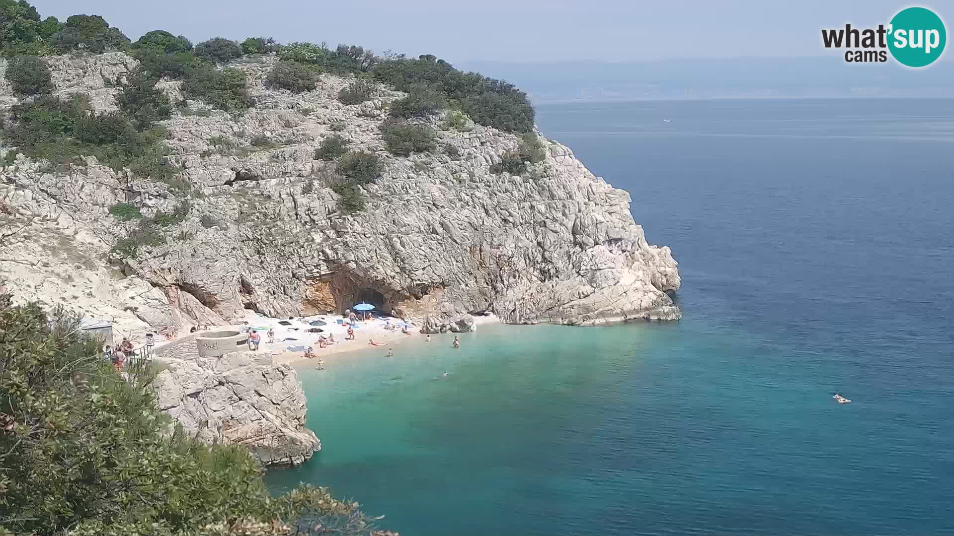 Web kamera plaže Brseč – Mošćenička Draga – Hrvatska