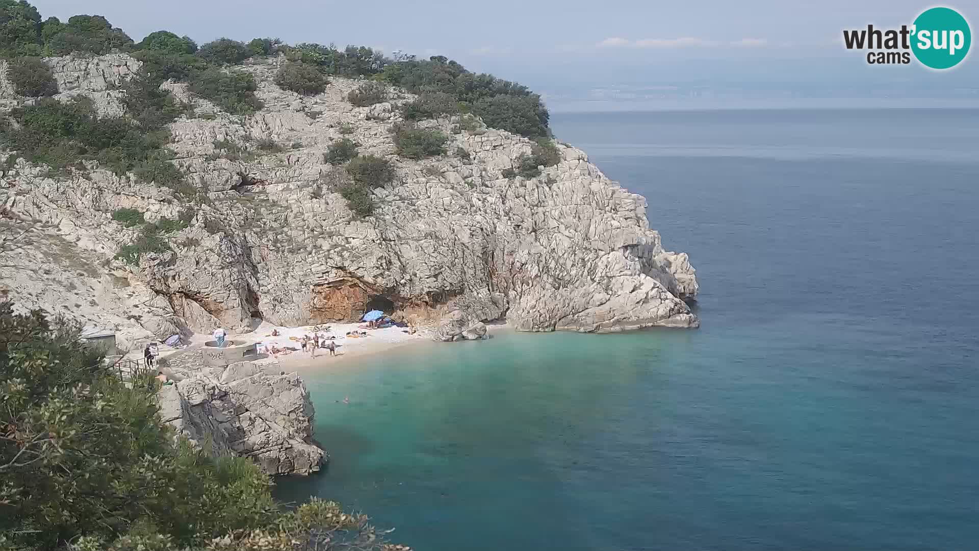 Web kamera plaže Brseč – Mošćenička Draga – Hrvatska