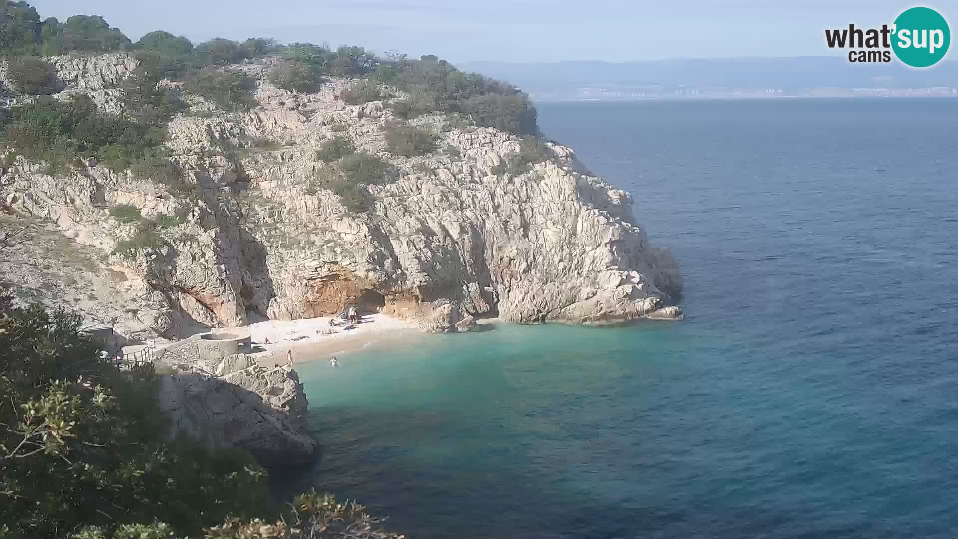 Web kamera plaže Brseč – Mošćenička Draga – Hrvatska