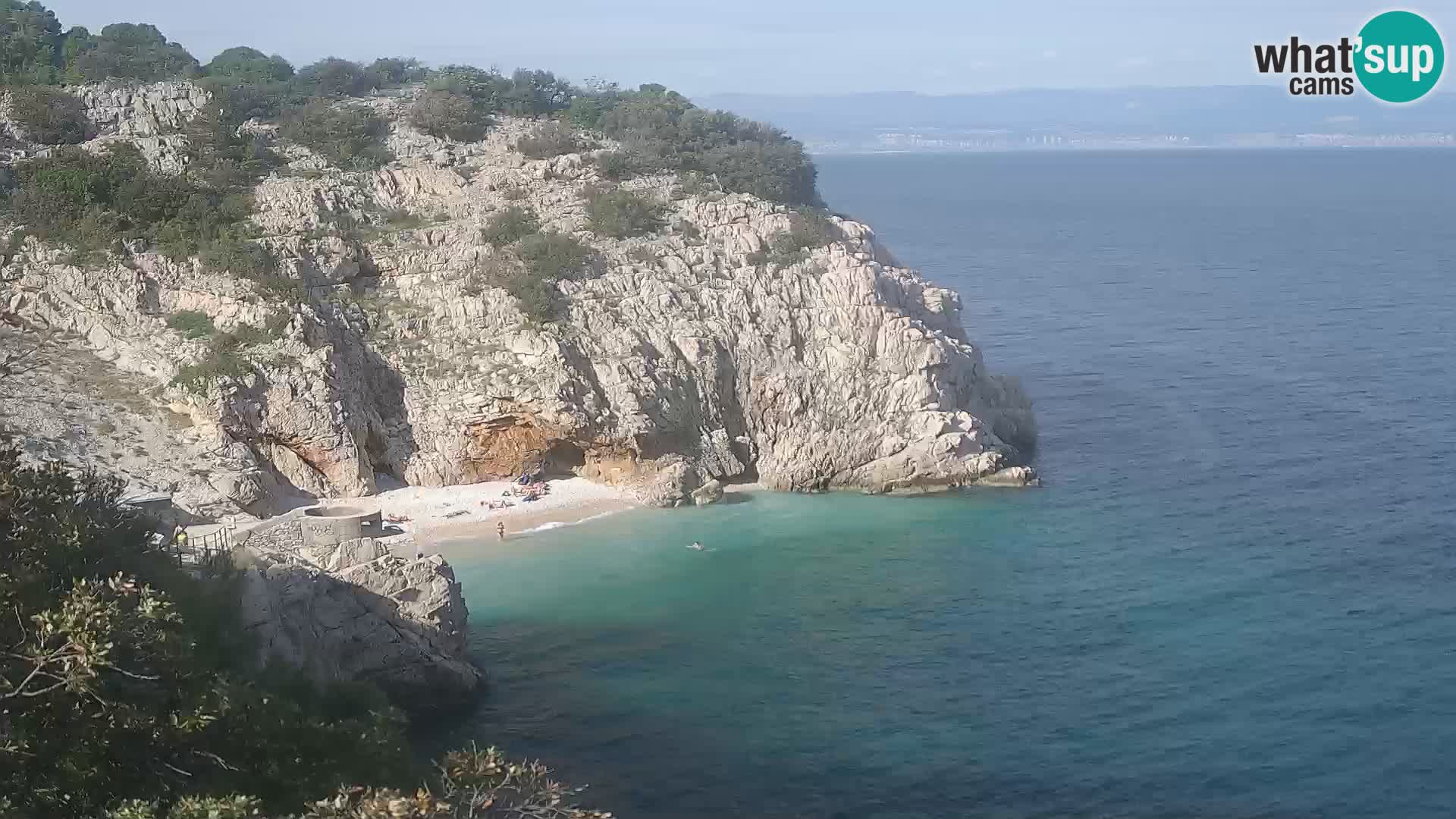 Web kamera plaže Brseč – Mošćenička Draga – Hrvatska