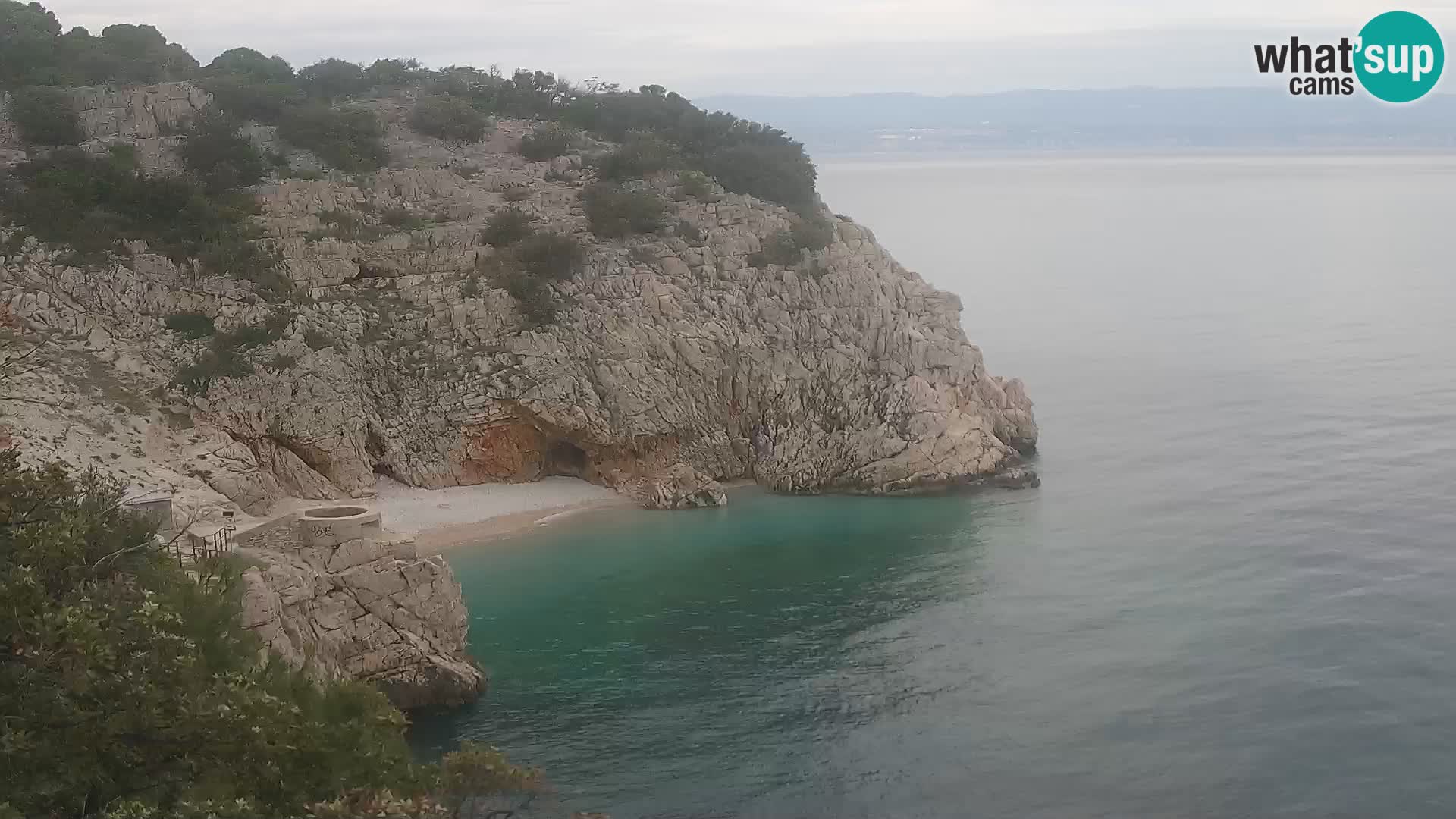 Web kamera plaže Brseč – Mošćenička Draga – Hrvatska