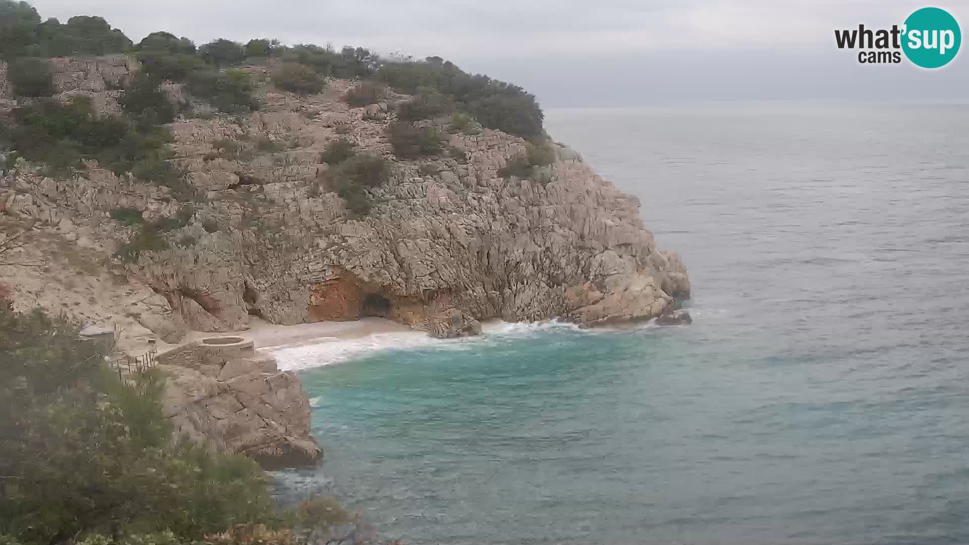 Webcam Bersezio spiaggia – Draga di Moschiena – Croazia