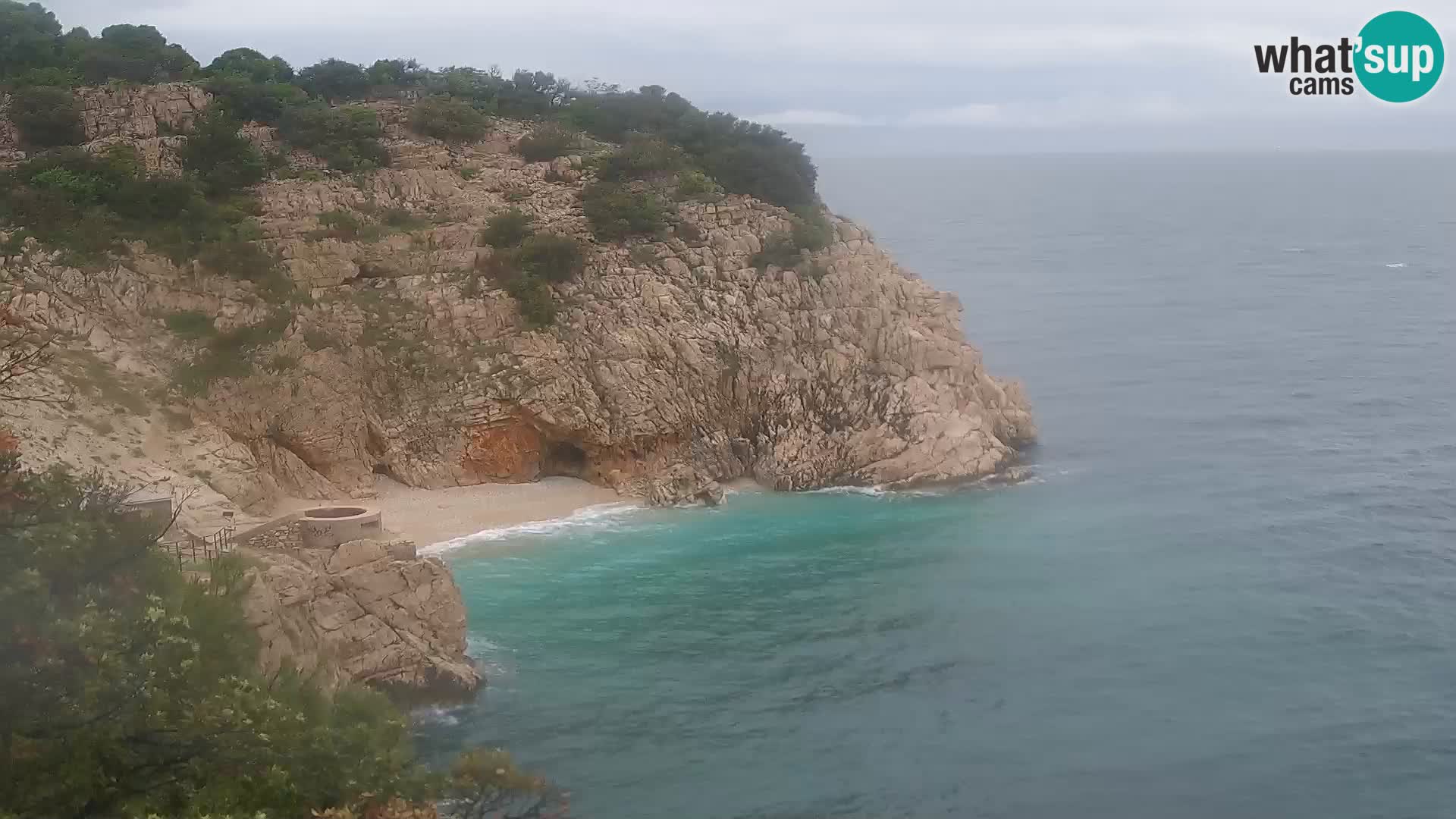 Web kamera plaže Brseč – Mošćenička Draga – Hrvatska