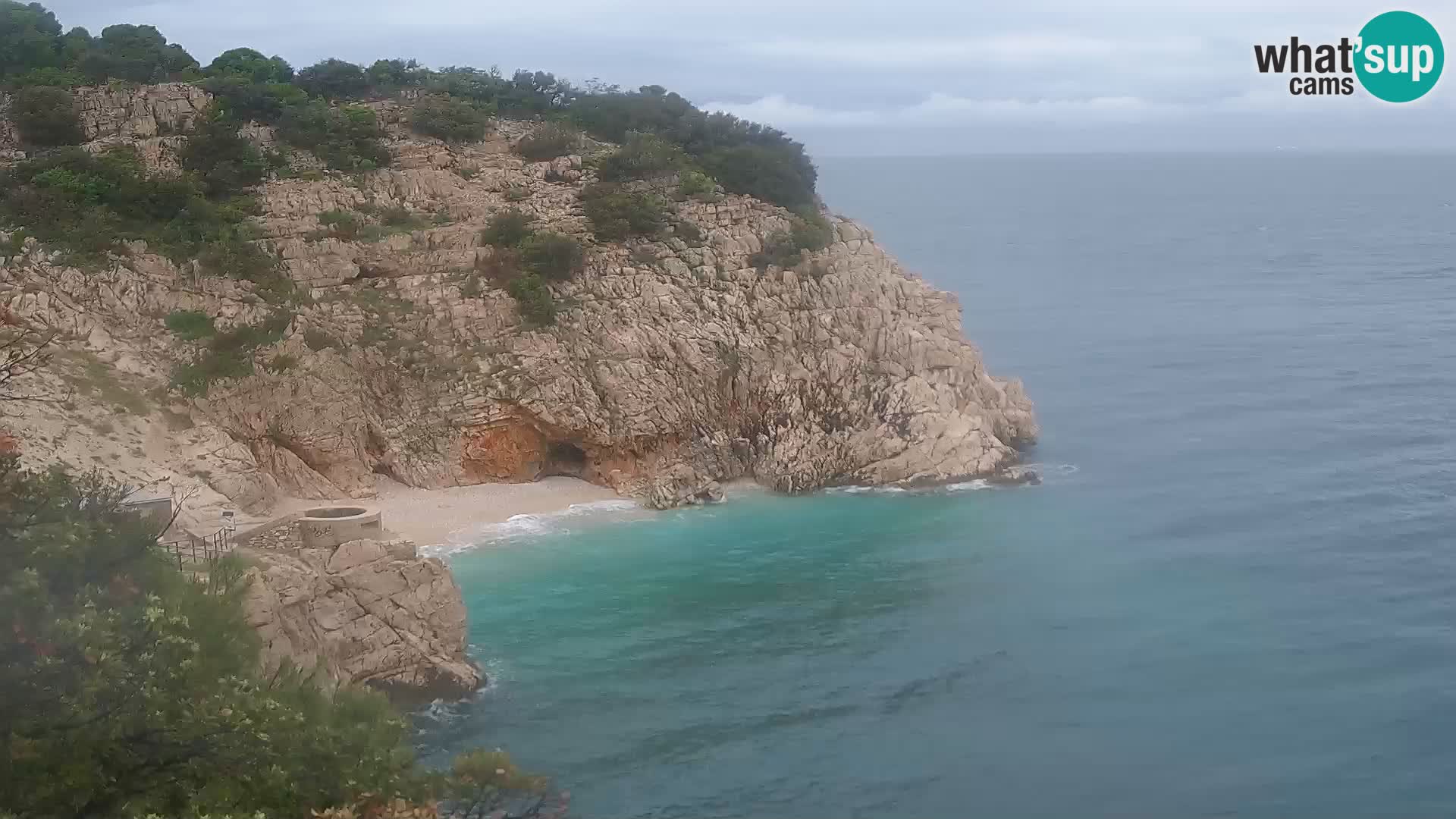 Webcam Bersezio spiaggia – Draga di Moschiena – Croazia