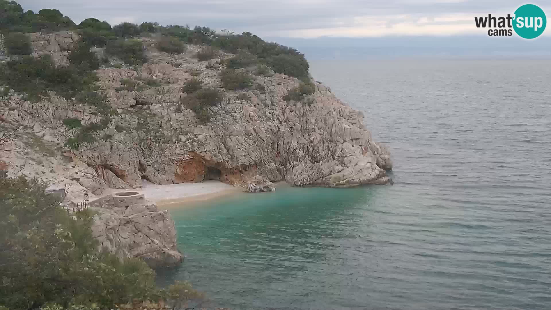 Webcam Bersezio spiaggia – Draga di Moschiena – Croazia