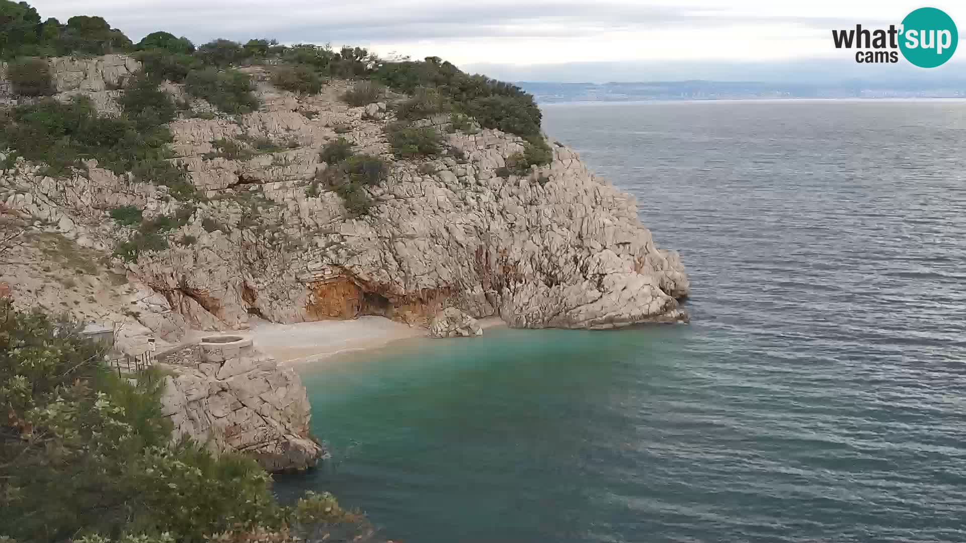 Web kamera plaže Brseč – Mošćenička Draga – Hrvatska