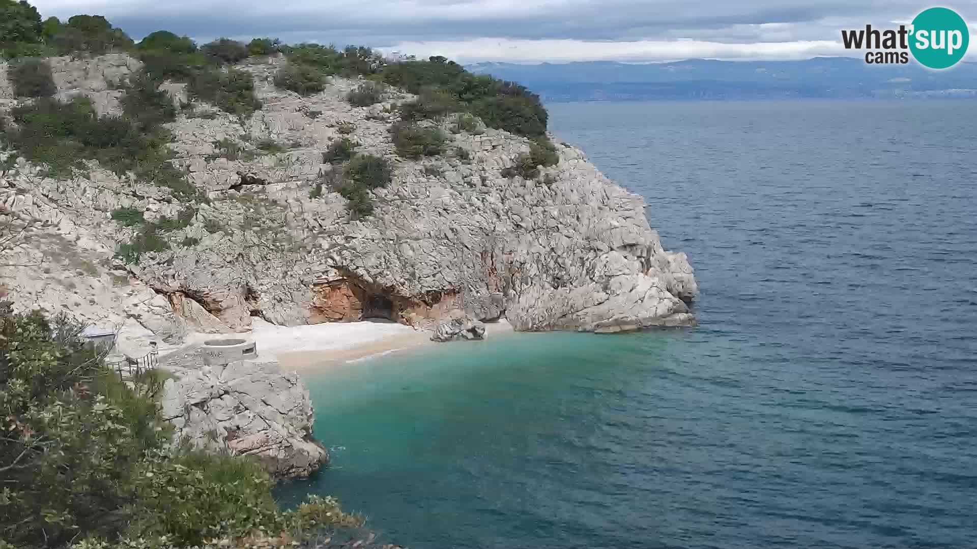 Webcam Brseč beach – Mošćenička Draga – Croatia