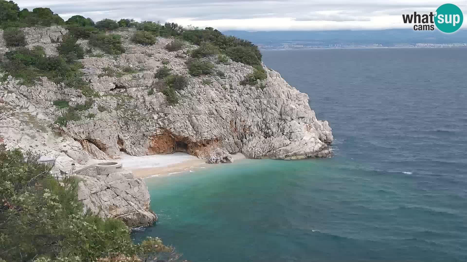 Web kamera plaže Brseč – Mošćenička Draga – Hrvatska