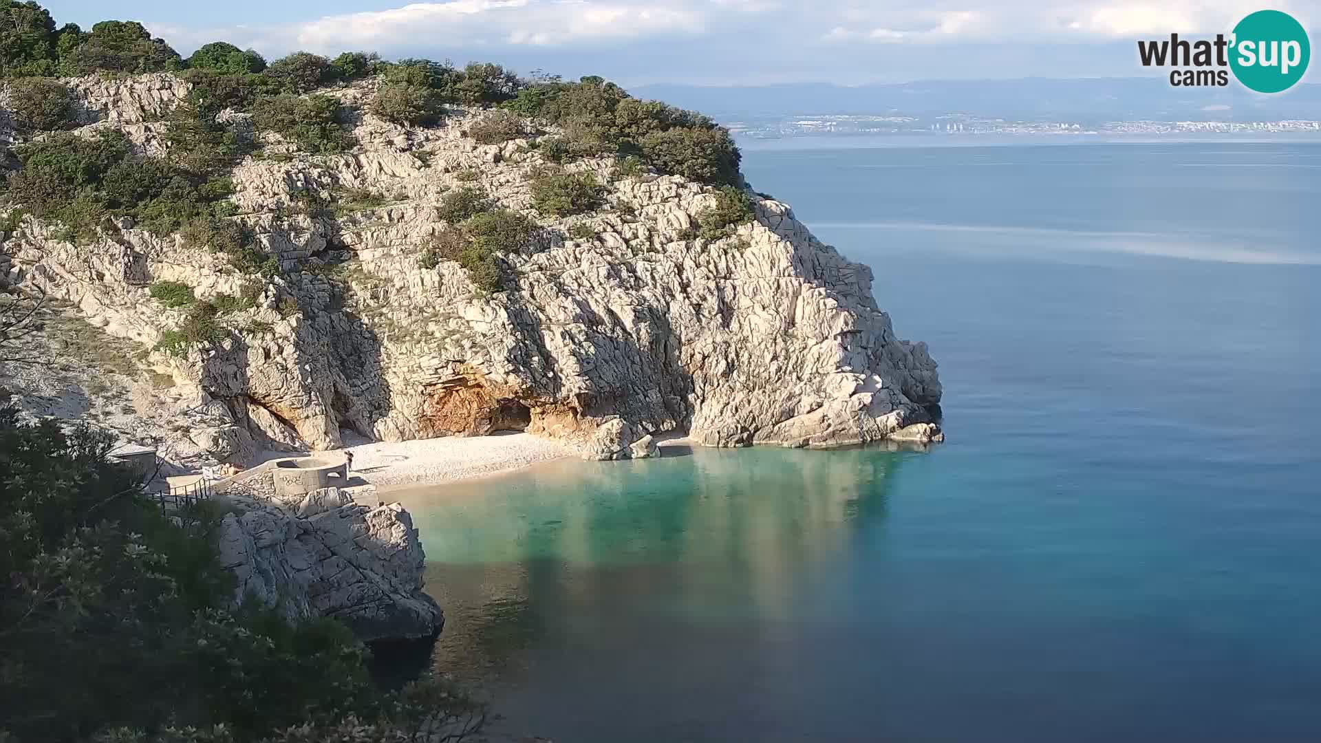 Webcam Brseč Strand – Mošćenička Draga – Kroatien