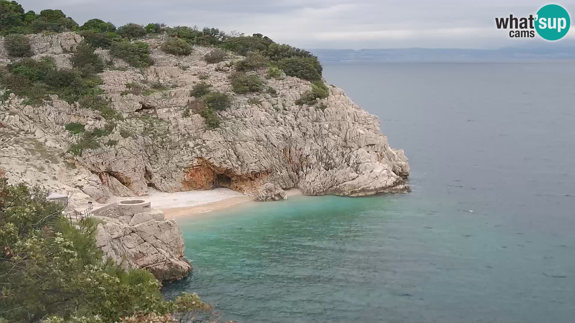 Webcam Brseč beach – Mošćenička Draga – Croatia