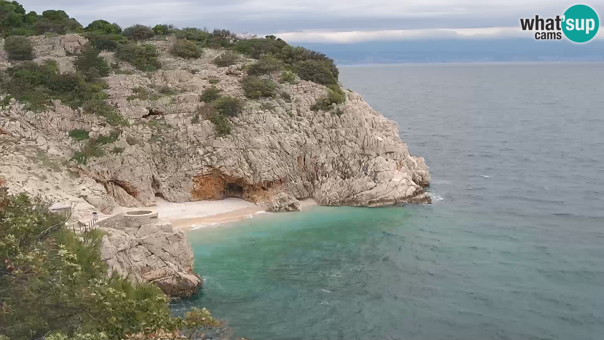 Webcam Brseč beach – Mošćenička Draga – Croatia