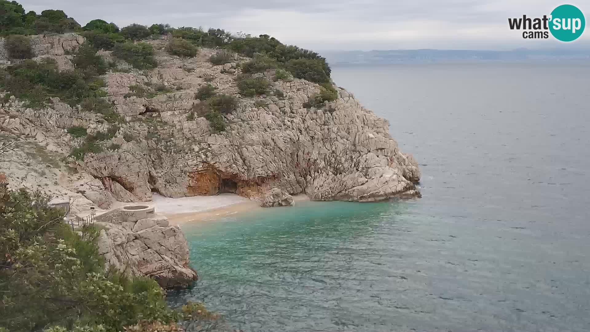 Webcam Brseč beach – Mošćenička Draga – Croatia