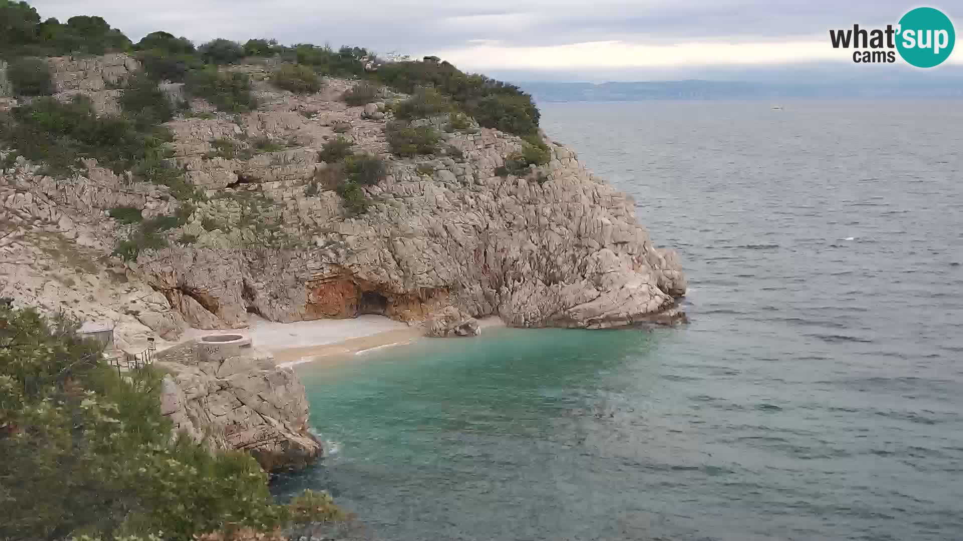 Webcam Brseč Strand – Mošćenička Draga – Kroatien