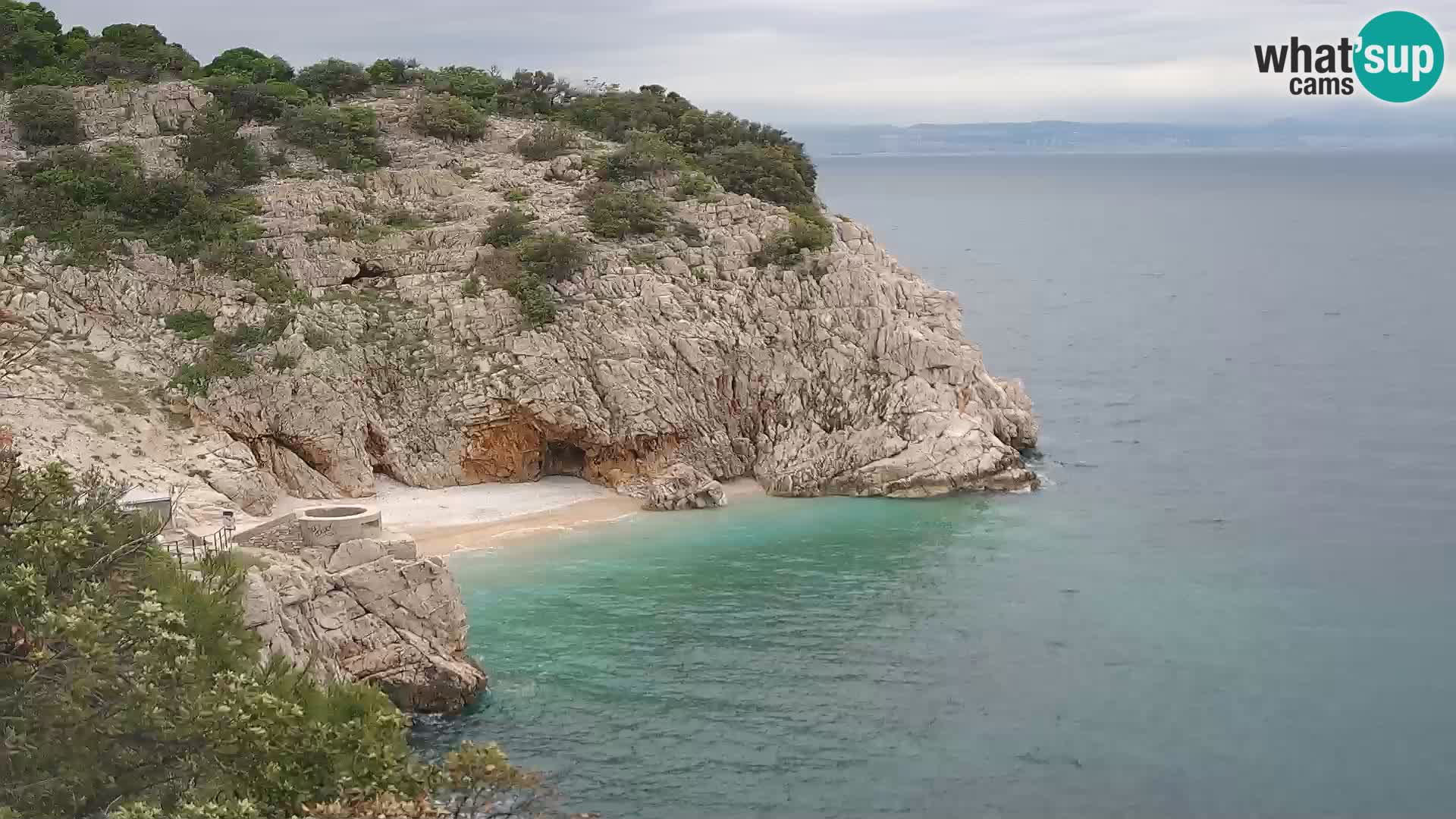 Web kamera plaže Brseč – Mošćenička Draga – Hrvatska