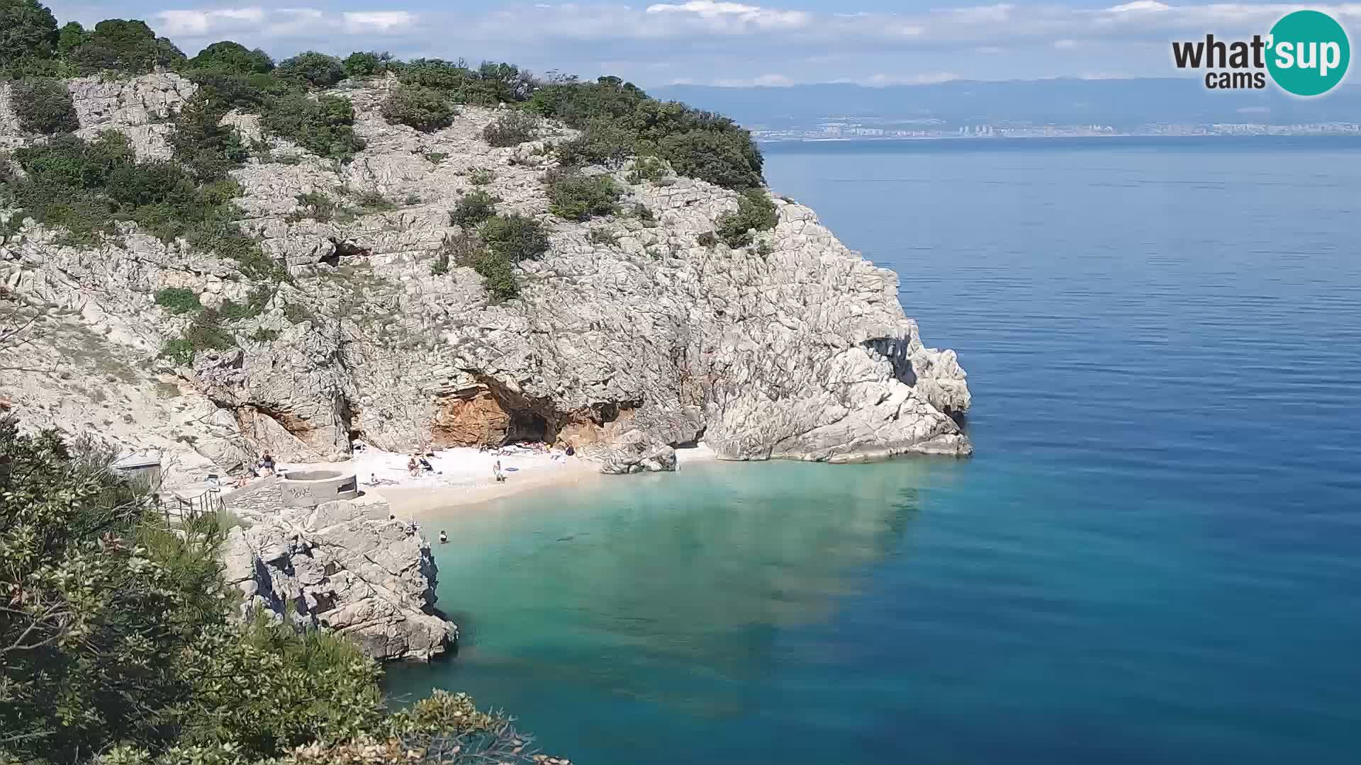 Webcam Brseč Strand – Mošćenička Draga – Kroatien
