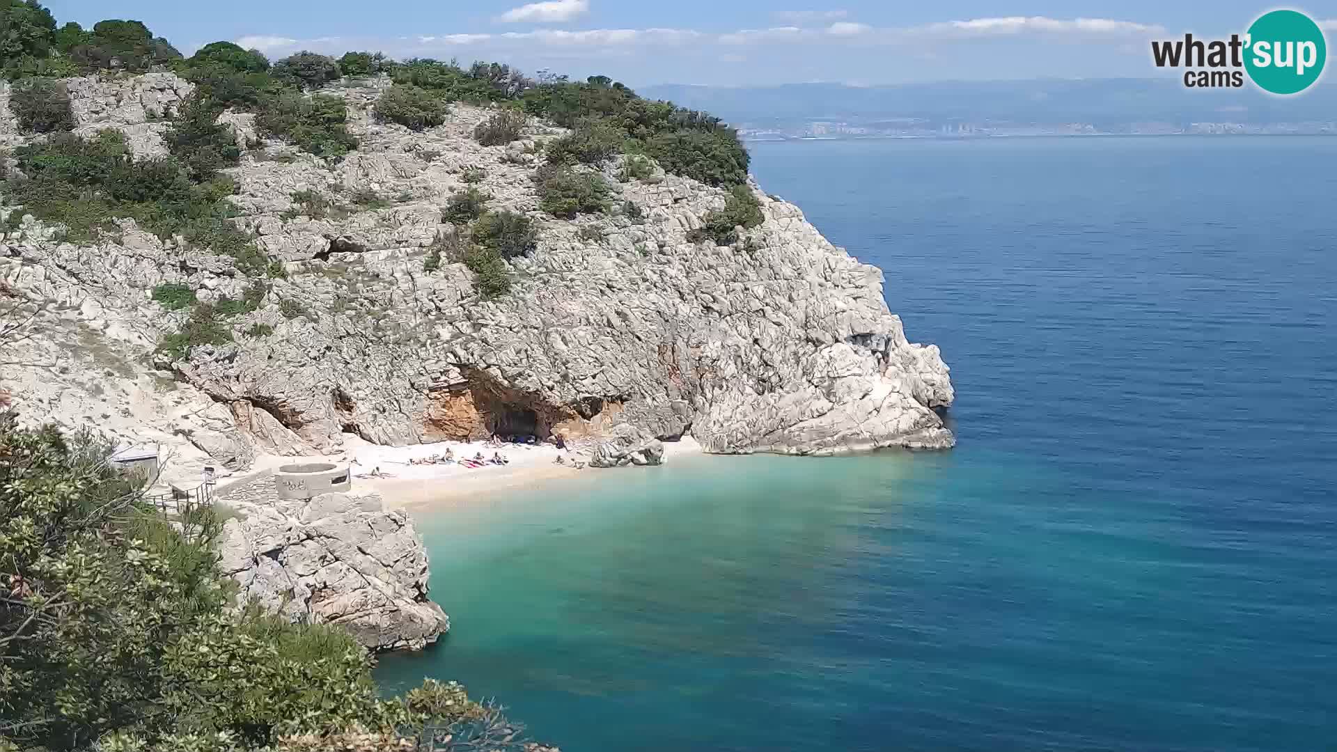 Webcam Bersezio spiaggia – Draga di Moschiena – Croazia