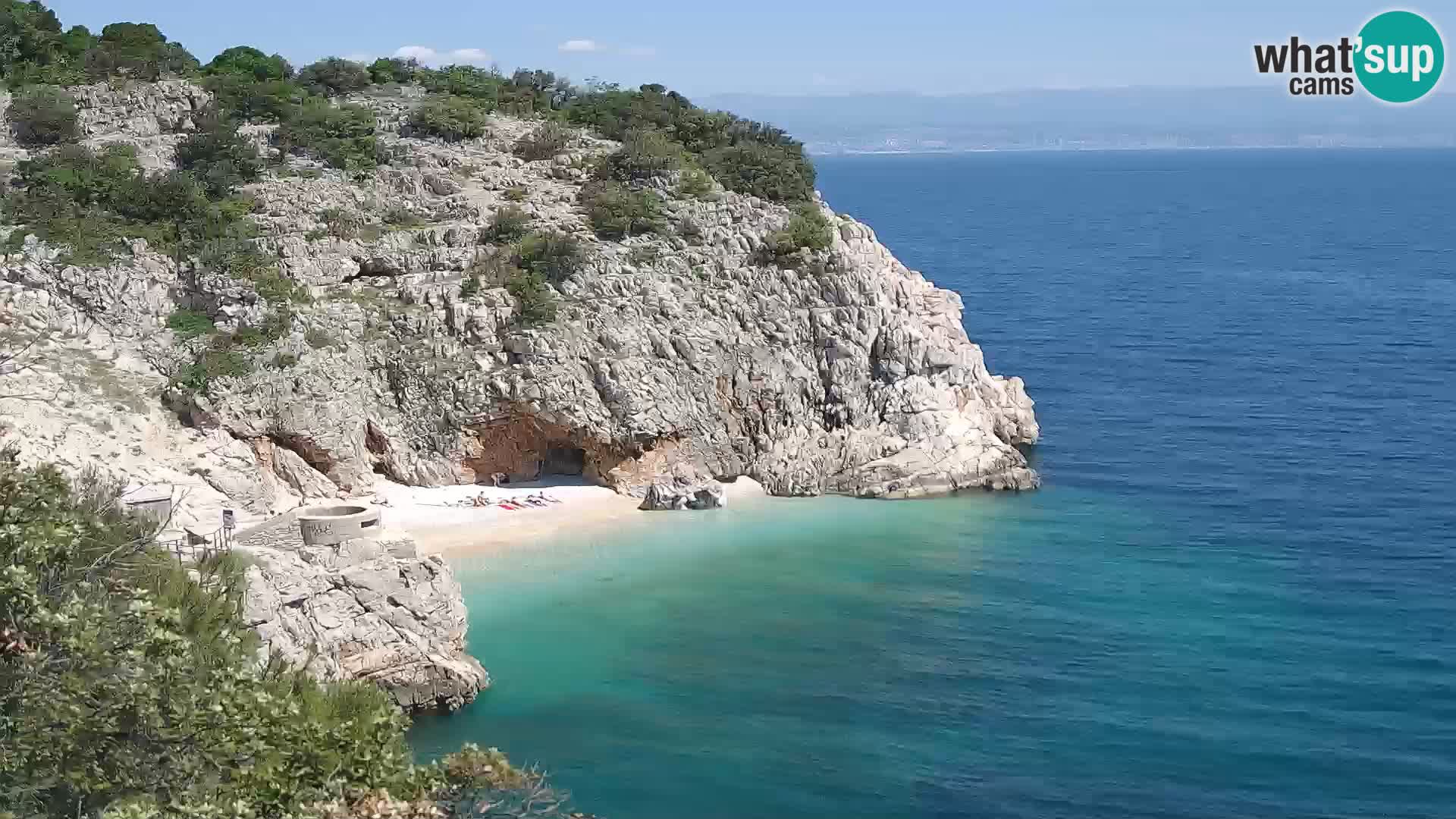 Webcam Brseč beach – Mošćenička Draga – Croatia