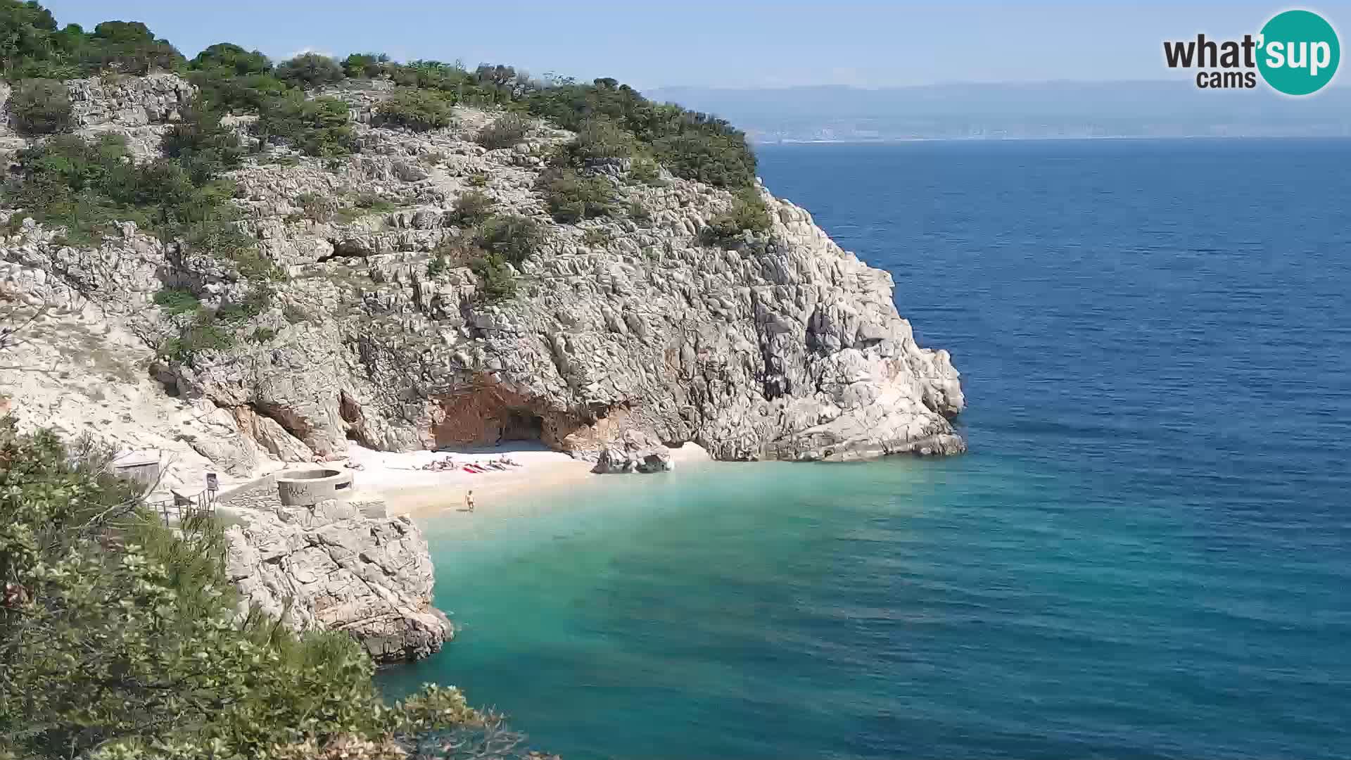 Webcam Brseč Strand – Mošćenička Draga – Kroatien