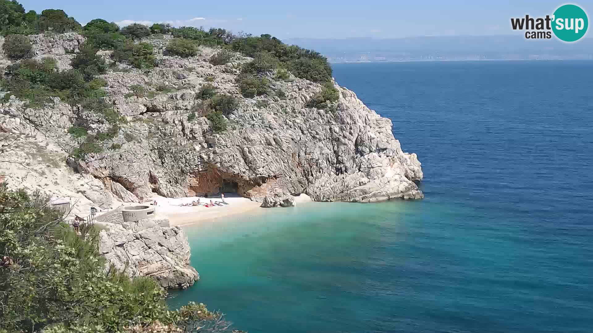 Webcam Bersezio spiaggia – Draga di Moschiena – Croazia