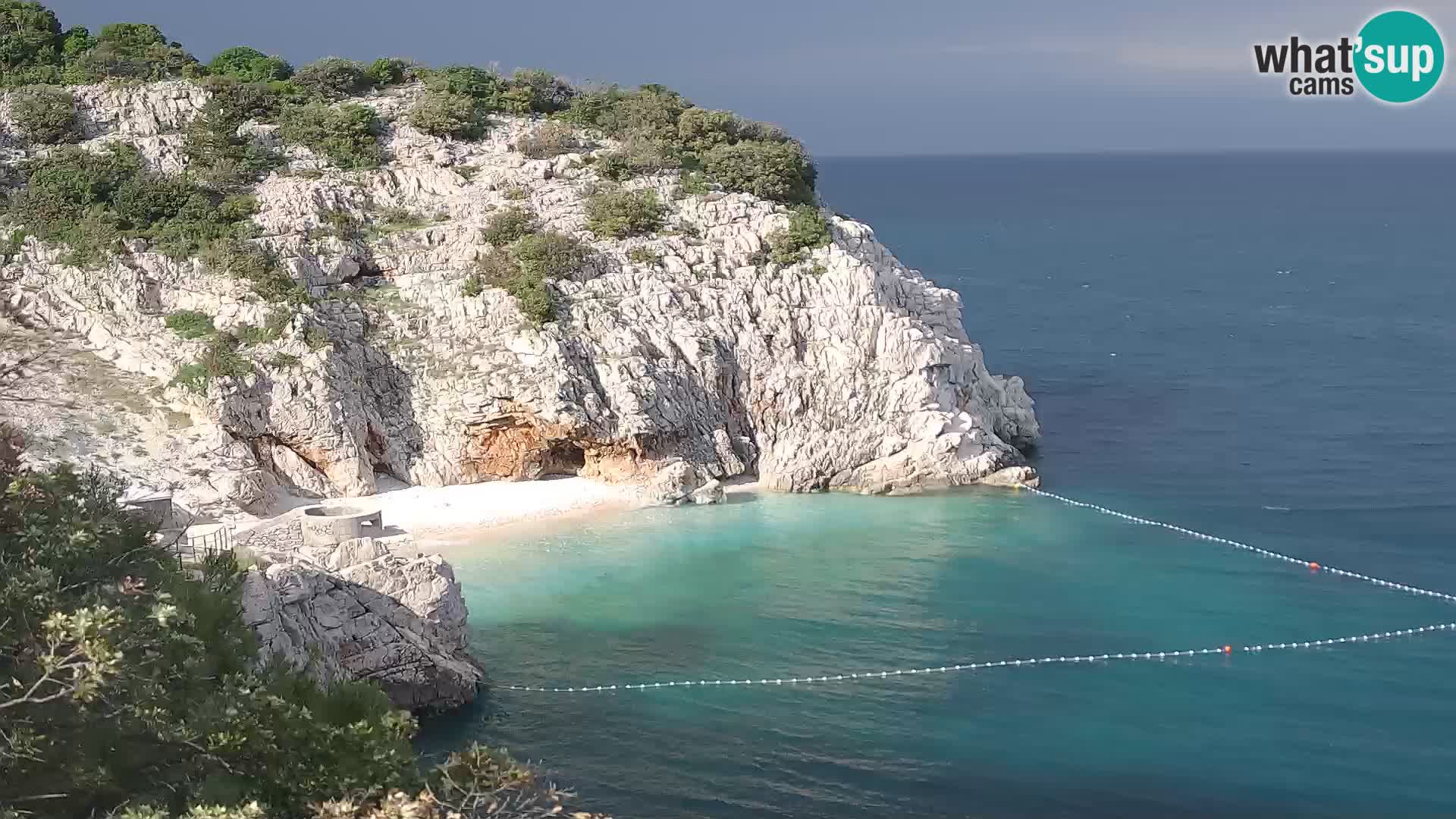 Spletna kamera Brseč plaža – Mošćenička Draga – Hrvaška