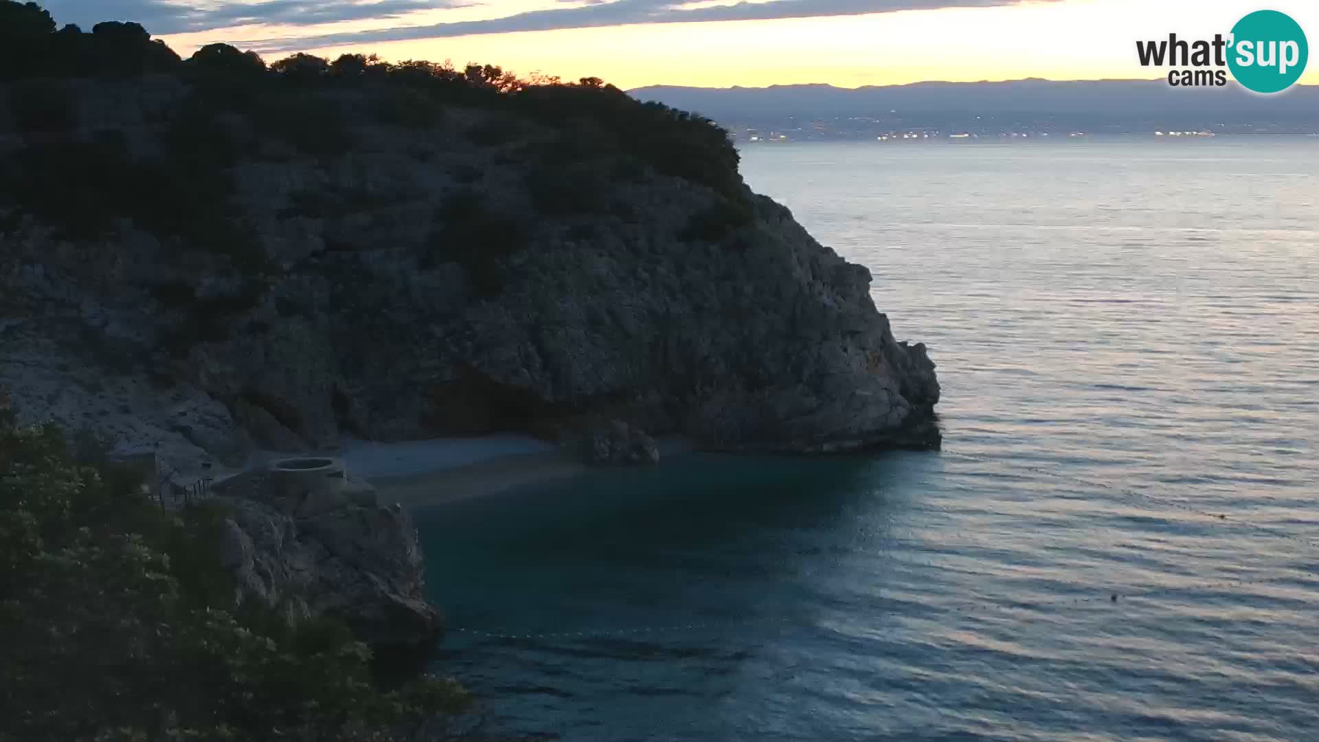 Webcam Brseč Strand – Mošćenička Draga – Kroatien