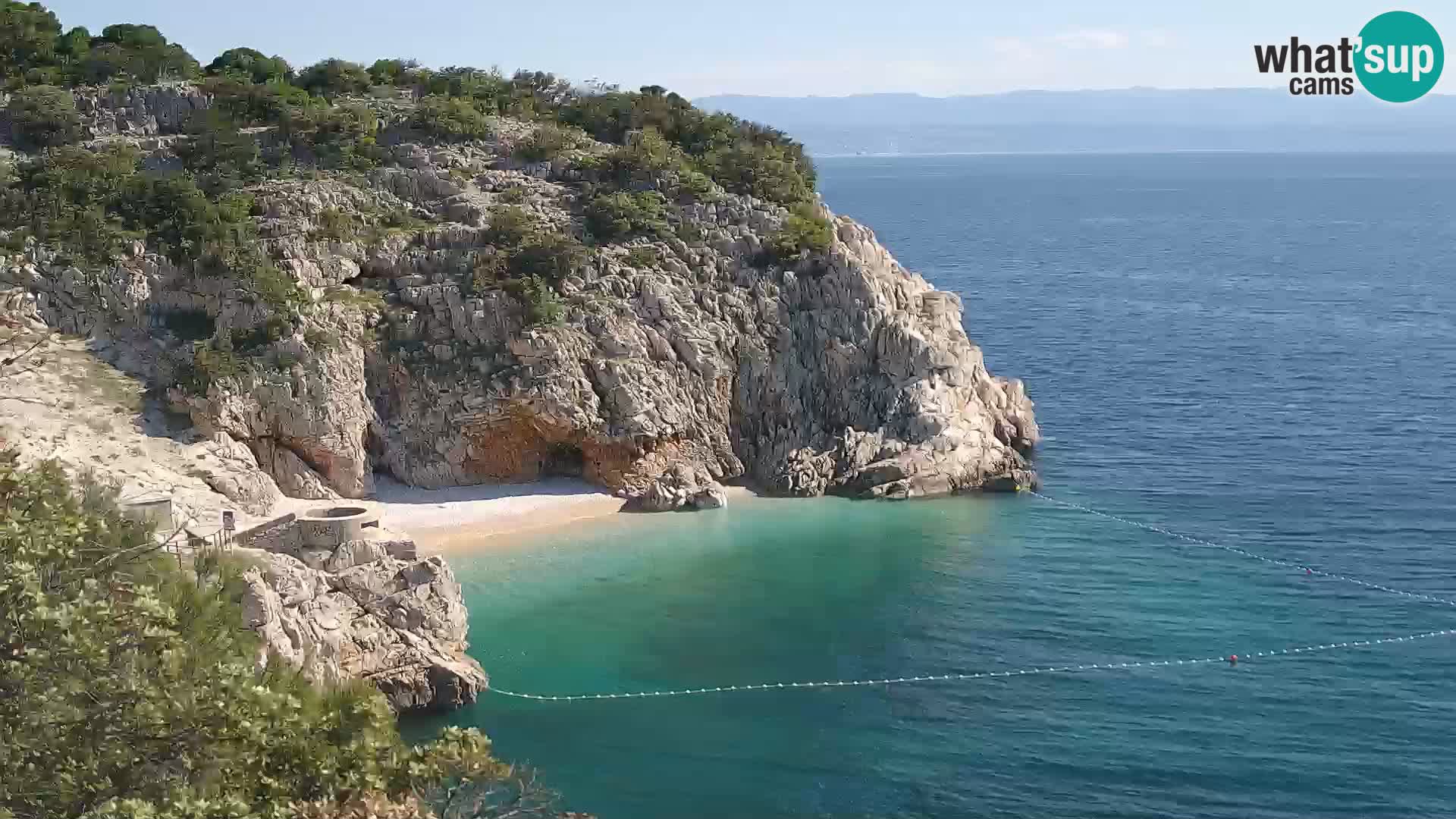 Web kamera plaže Brseč – Mošćenička Draga – Hrvatska