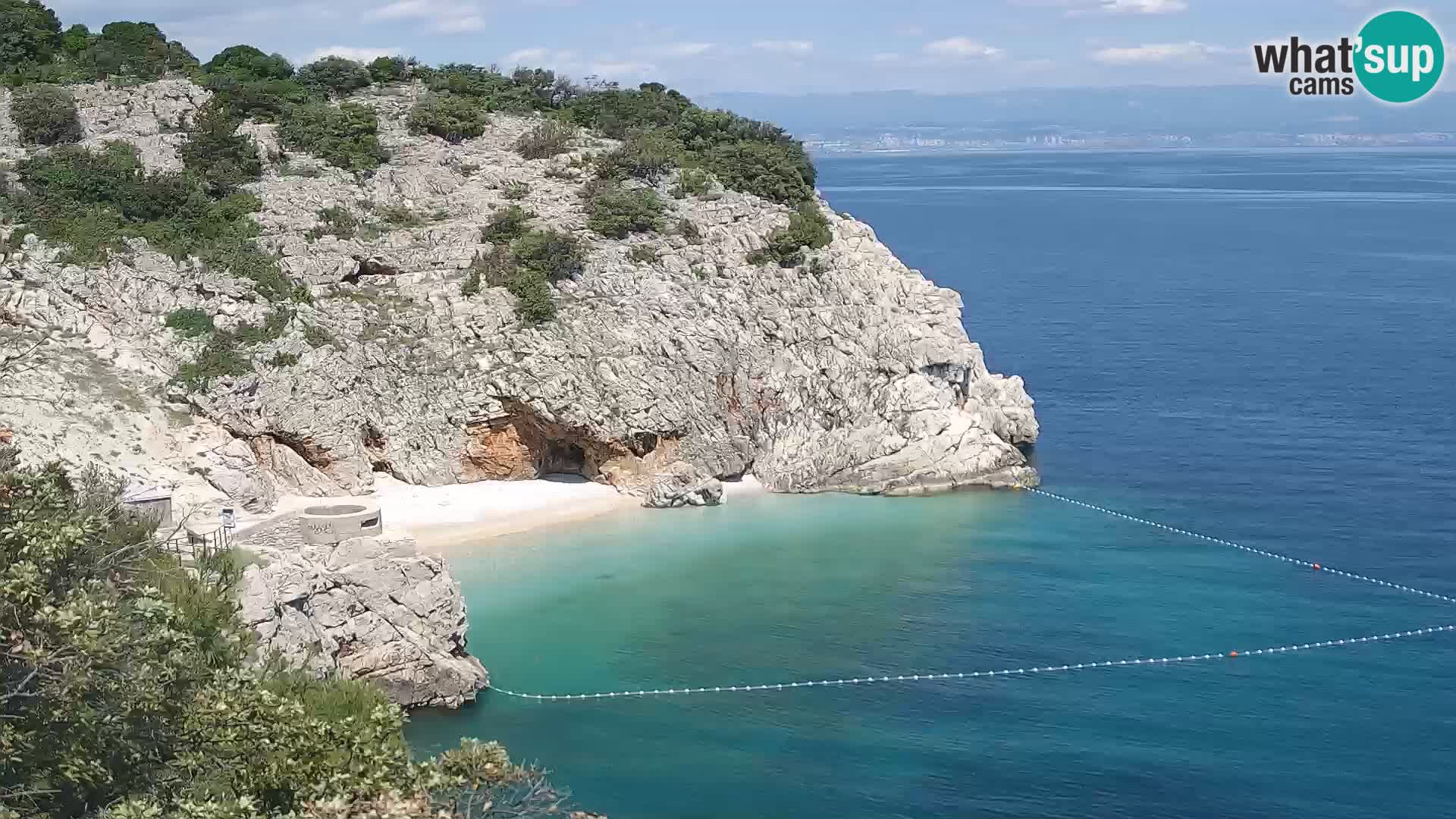 Web kamera plaže Brseč – Mošćenička Draga – Hrvatska