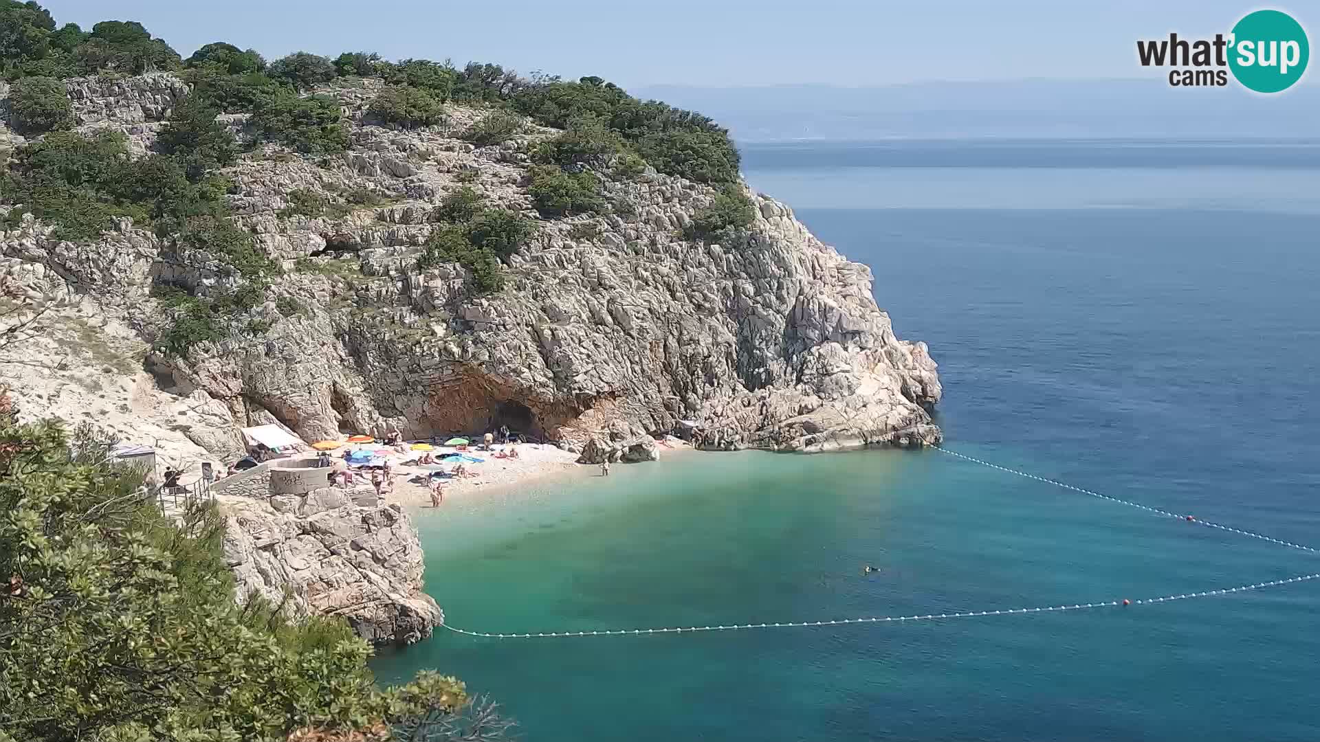 Webcam Brseč Strand – Mošćenička Draga – Kroatien