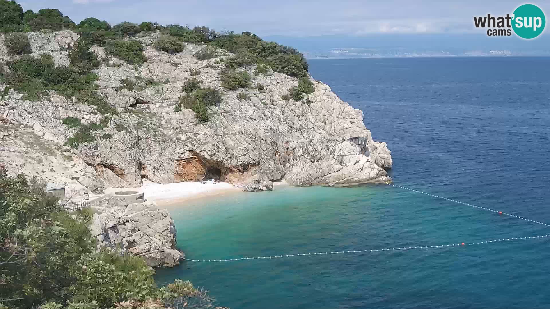 Web kamera plaže Brseč – Mošćenička Draga – Hrvatska