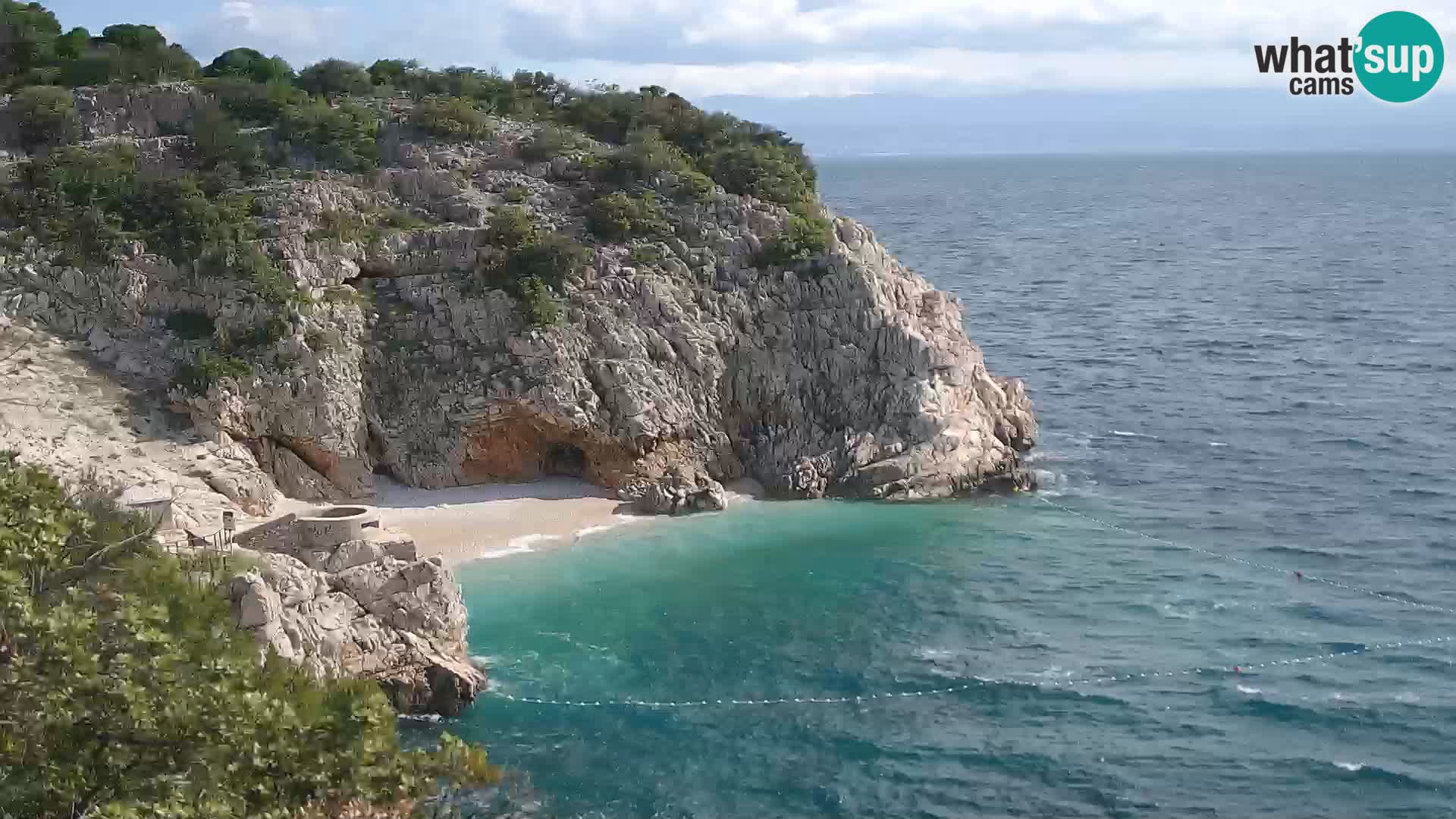 Webcam Brseč beach – Mošćenička Draga – Croatia