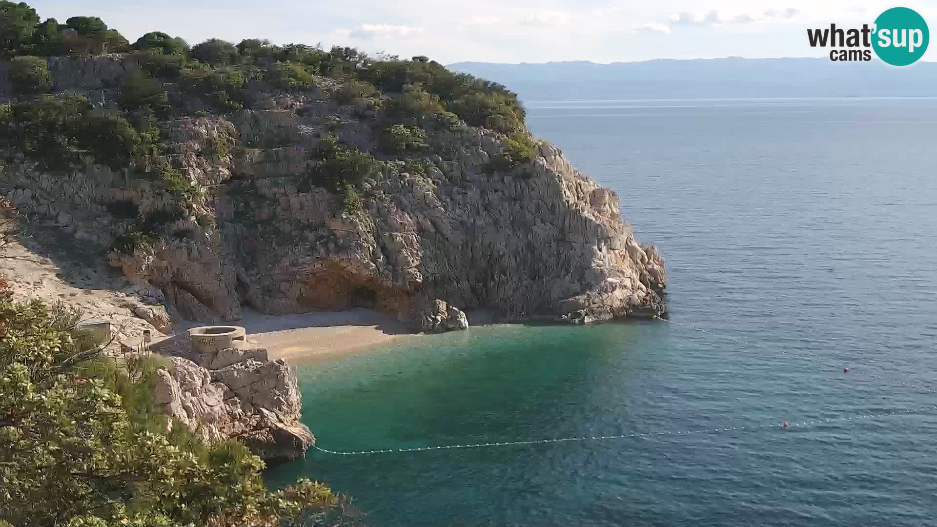 Web kamera plaže Brseč – Mošćenička Draga – Hrvatska