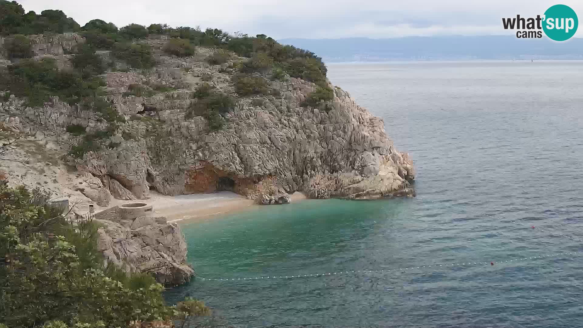 Web kamera plaže Brseč – Mošćenička Draga – Hrvatska