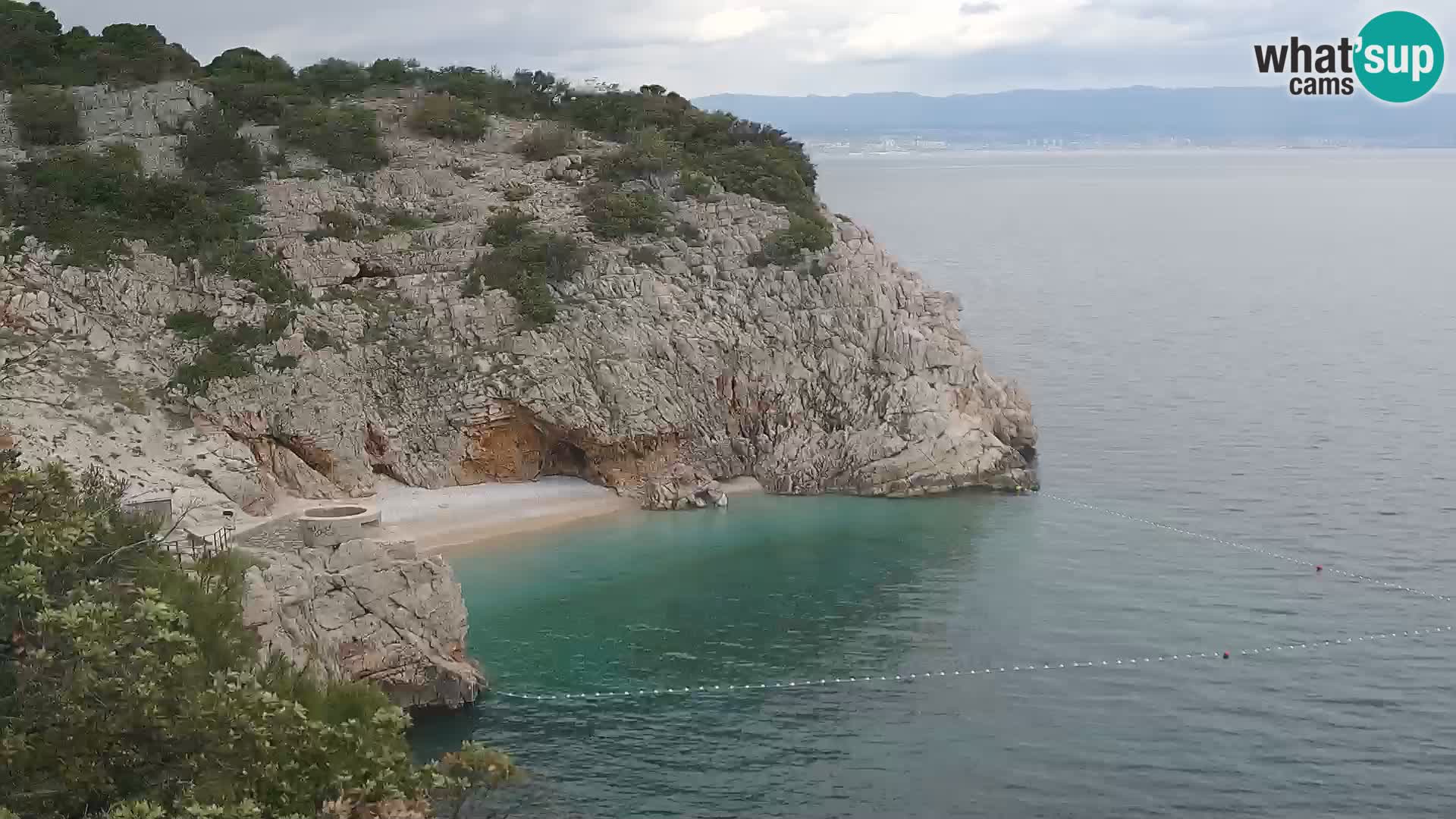 Web kamera plaže Brseč – Mošćenička Draga – Hrvatska