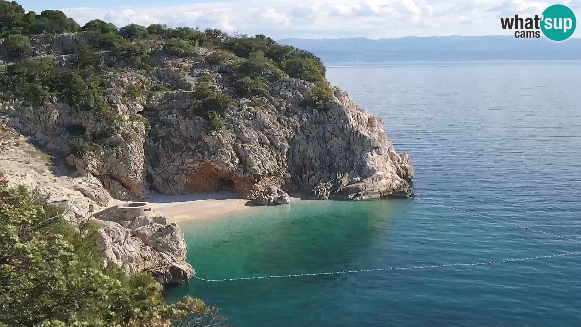 Web kamera plaže Brseč – Mošćenička Draga – Hrvatska
