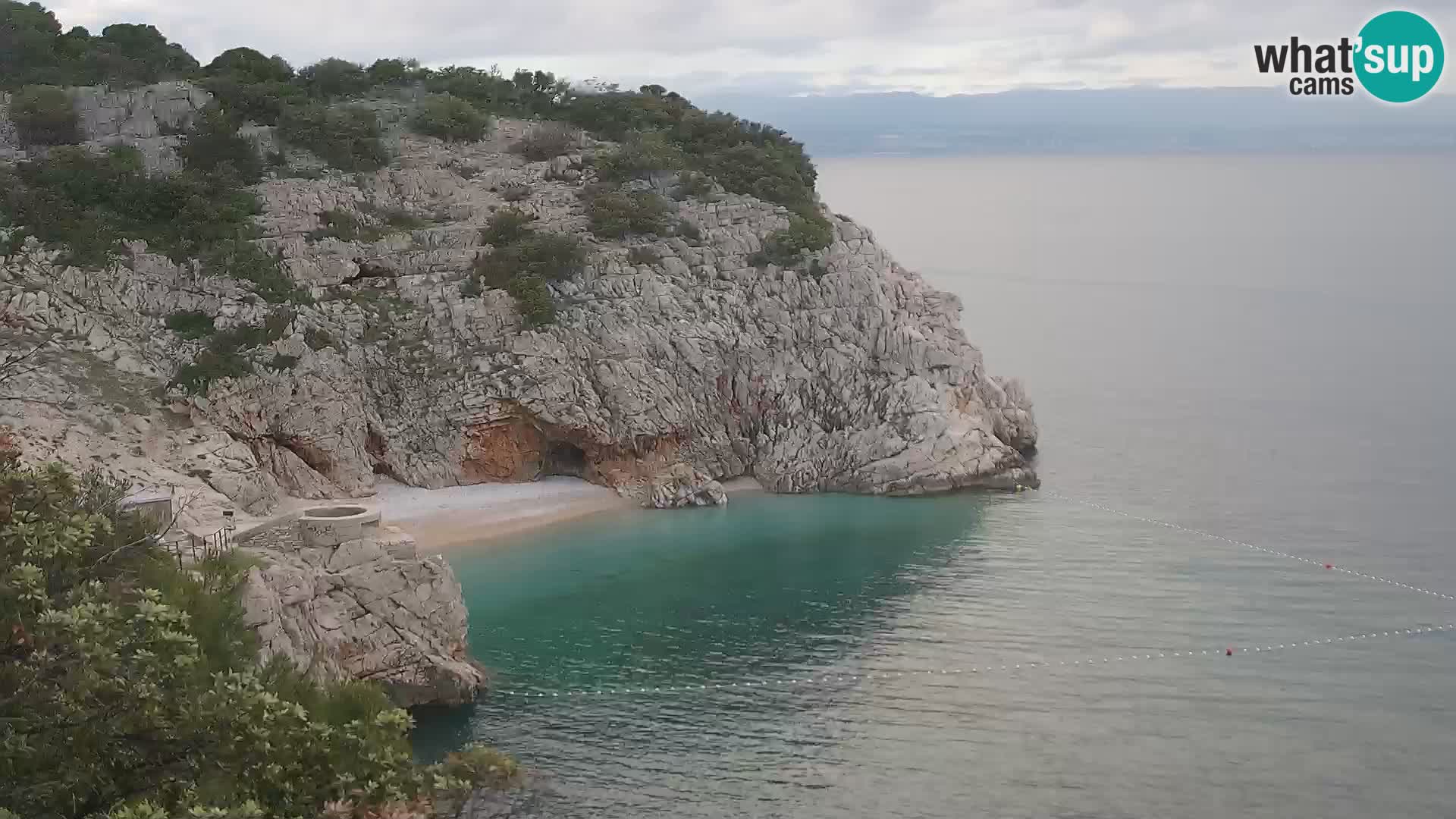 Webcam Brseč beach – Mošćenička Draga – Croatia