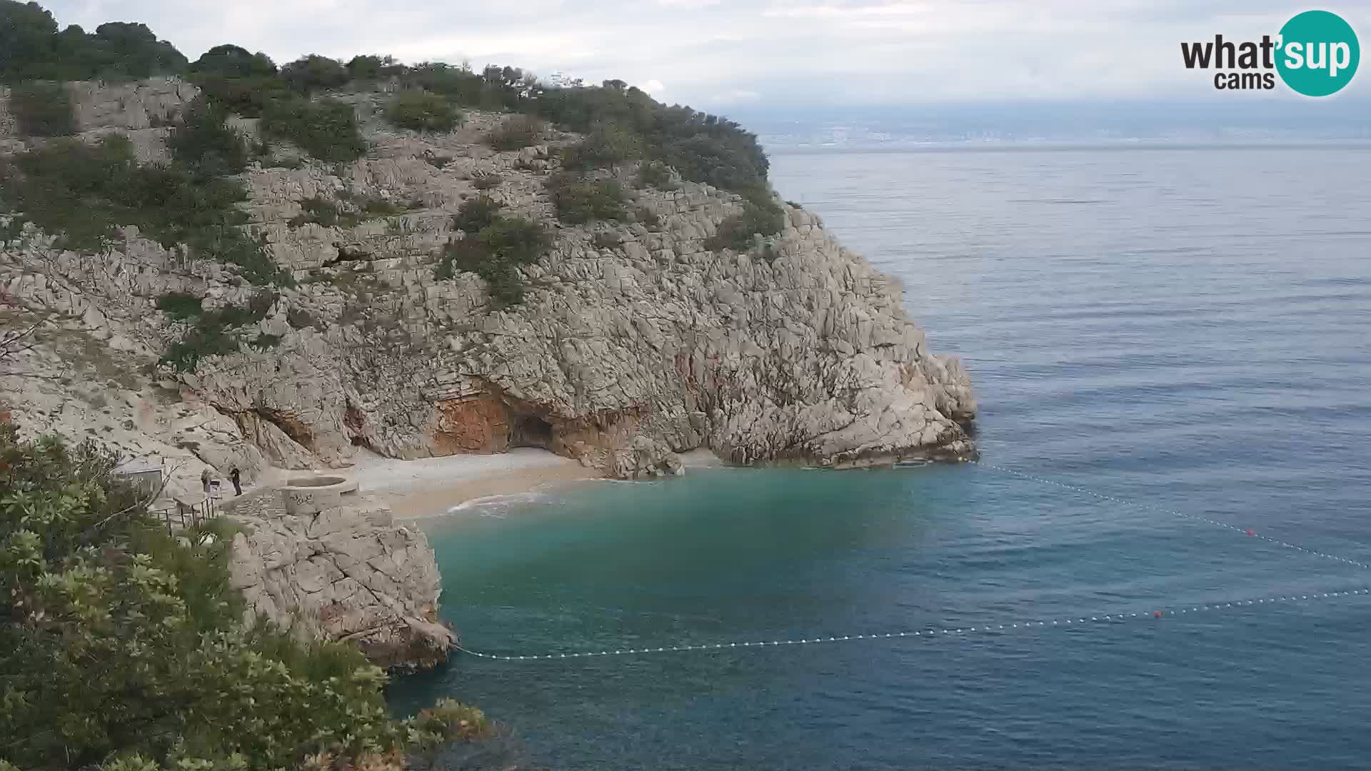 Web kamera plaže Brseč – Mošćenička Draga – Hrvatska
