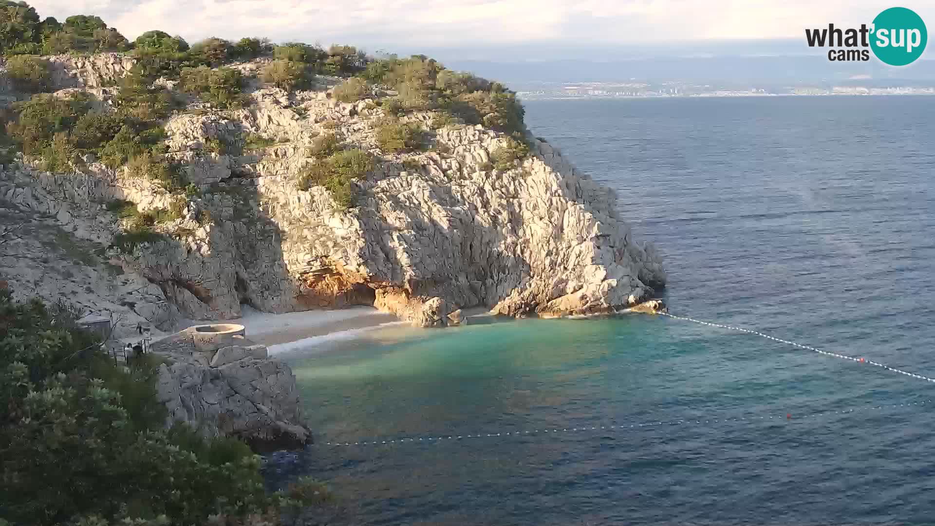 Webcam Brseč beach – Mošćenička Draga – Croatia