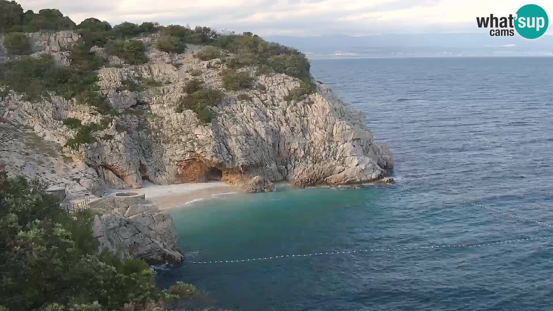 Web kamera plaže Brseč – Mošćenička Draga – Hrvatska