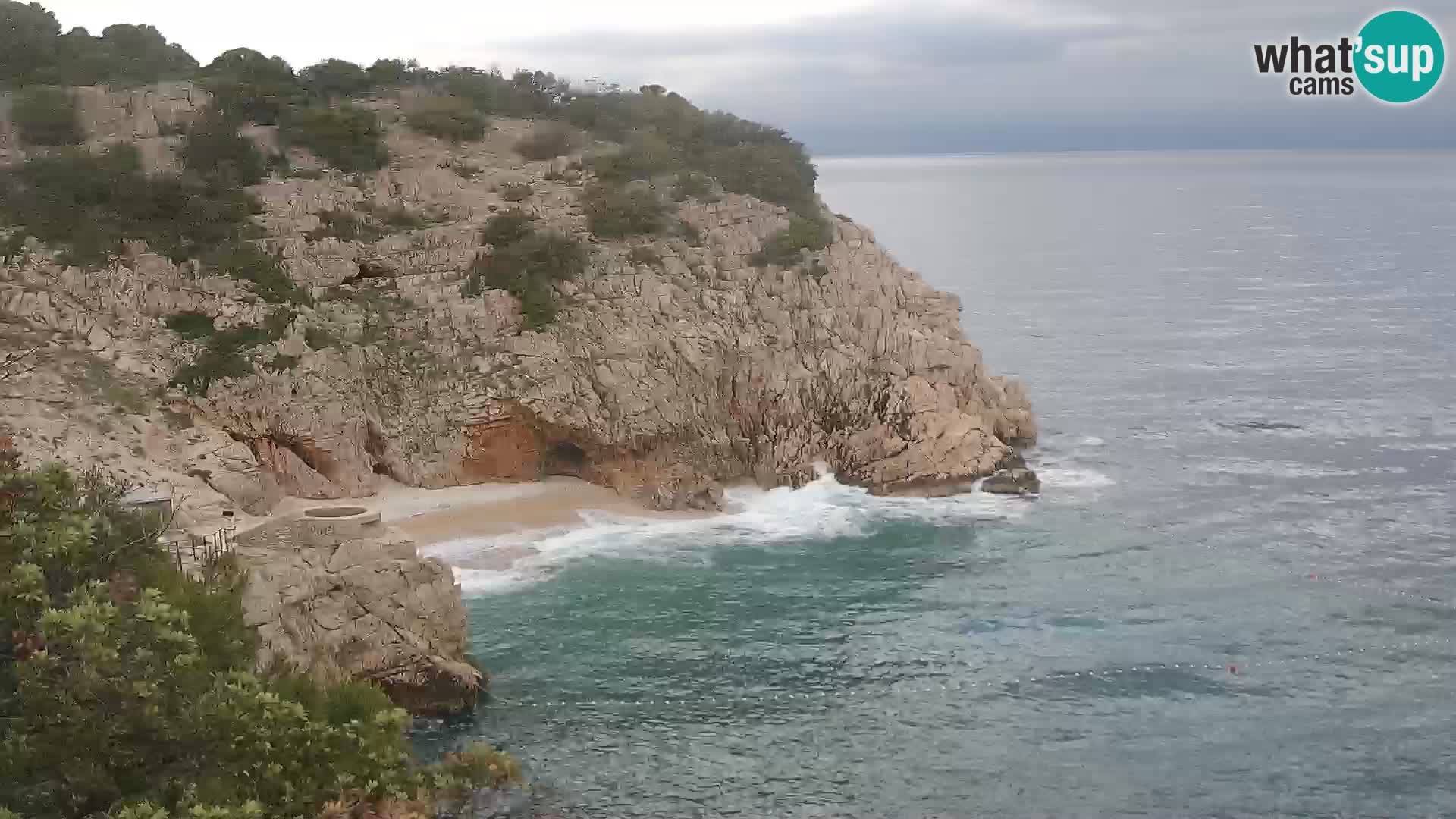 Webcam Bersezio spiaggia – Draga di Moschiena – Croazia