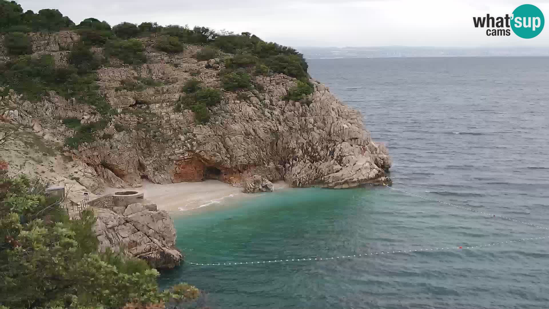 Web kamera plaže Brseč – Mošćenička Draga – Hrvatska