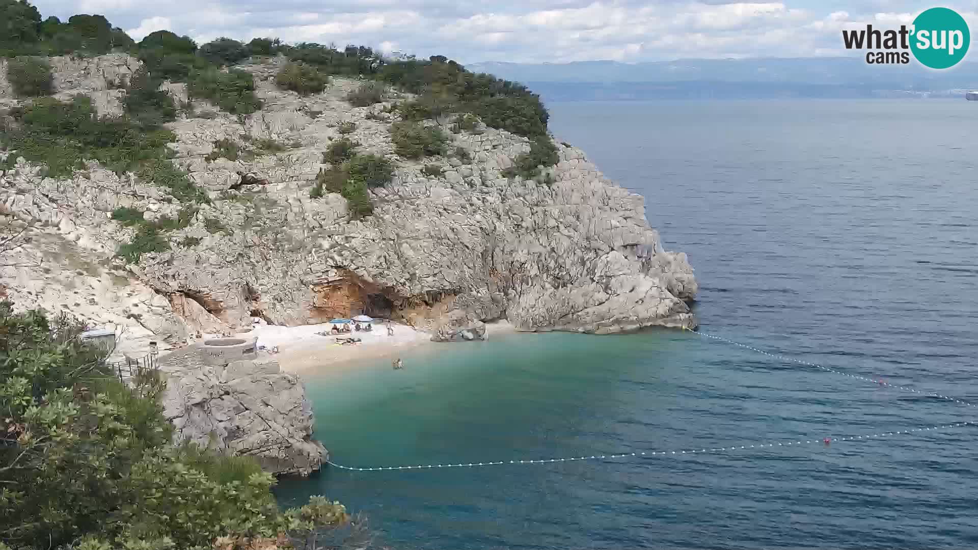 Web kamera plaže Brseč – Mošćenička Draga – Hrvatska