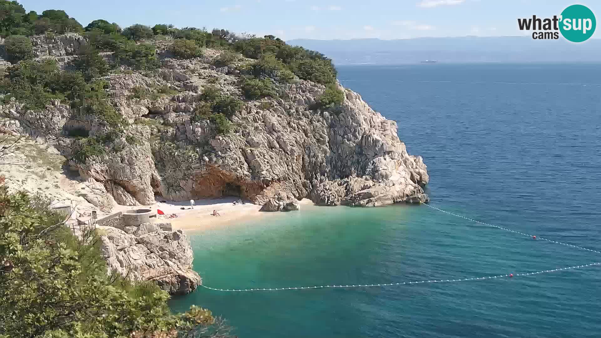 Web kamera plaže Brseč – Mošćenička Draga – Hrvatska