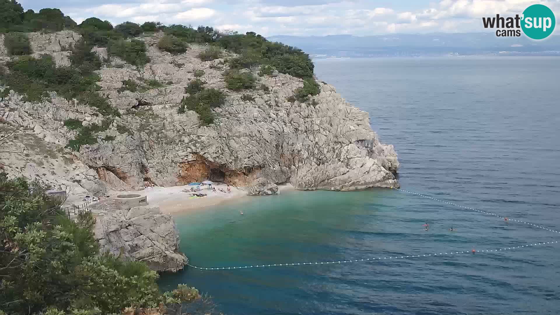 Web kamera plaže Brseč – Mošćenička Draga – Hrvatska