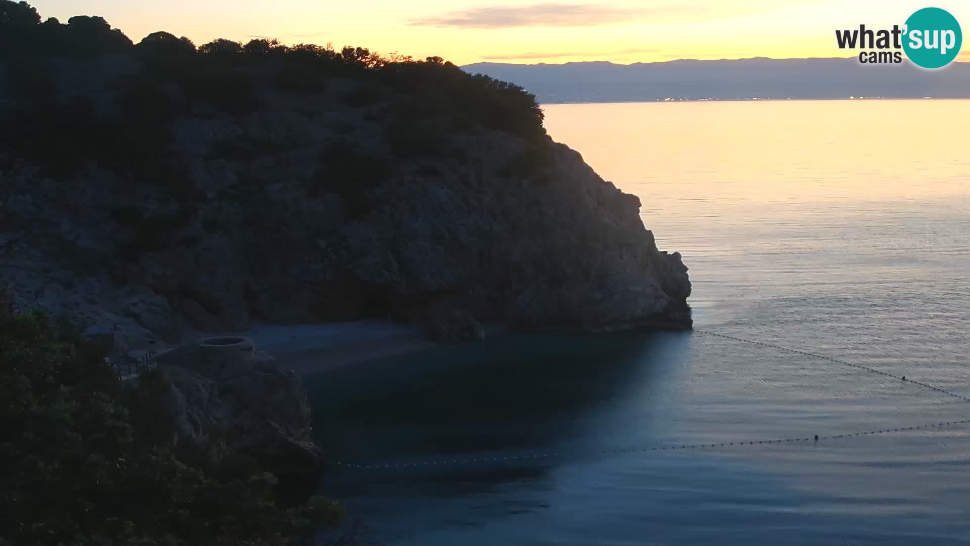 Webcam Bersezio spiaggia – Draga di Moschiena – Croazia
